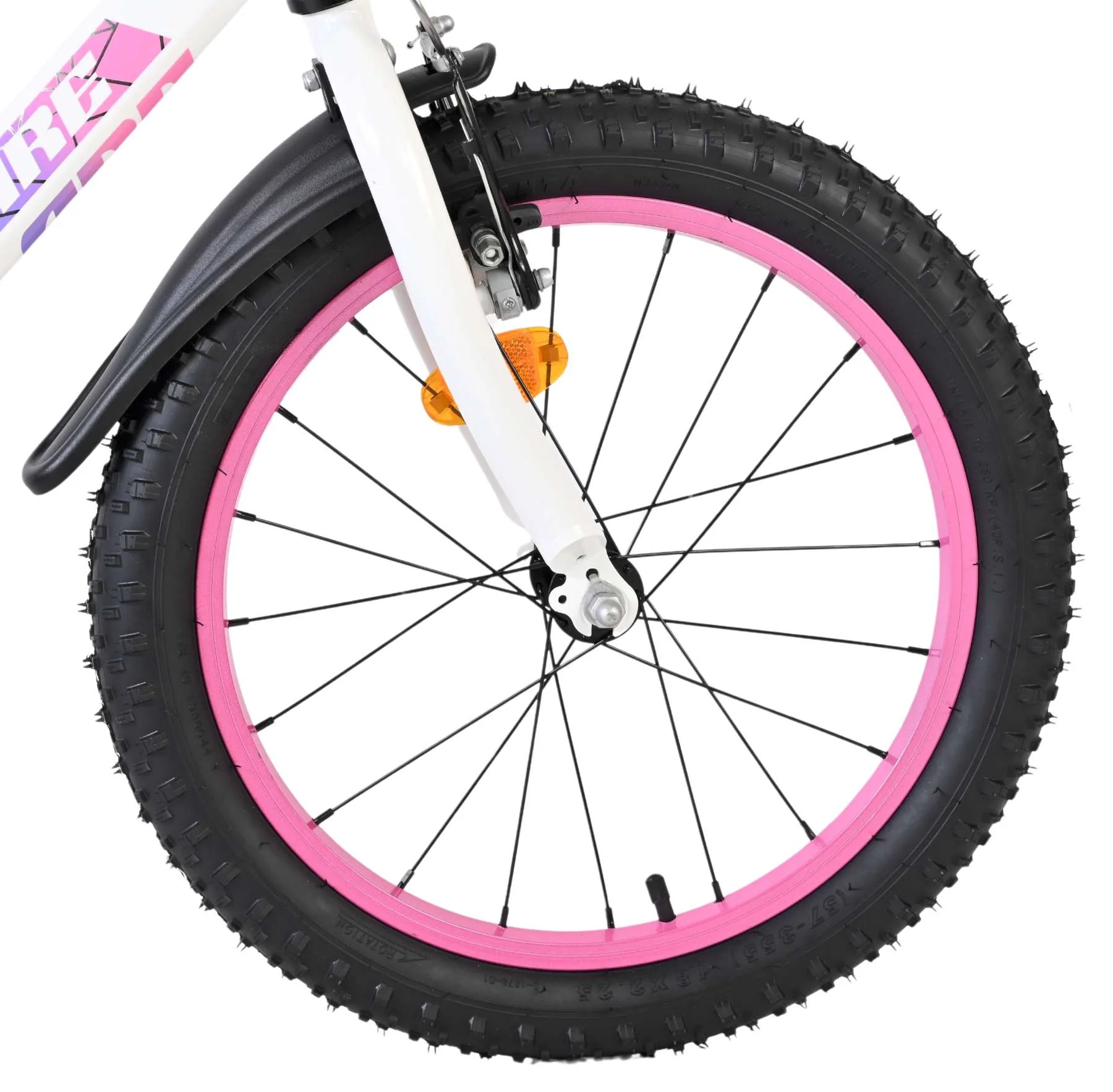 Volare Lily Kinderfiets - Meisjes - 18 inch - Wit Roze Paars - Image 3