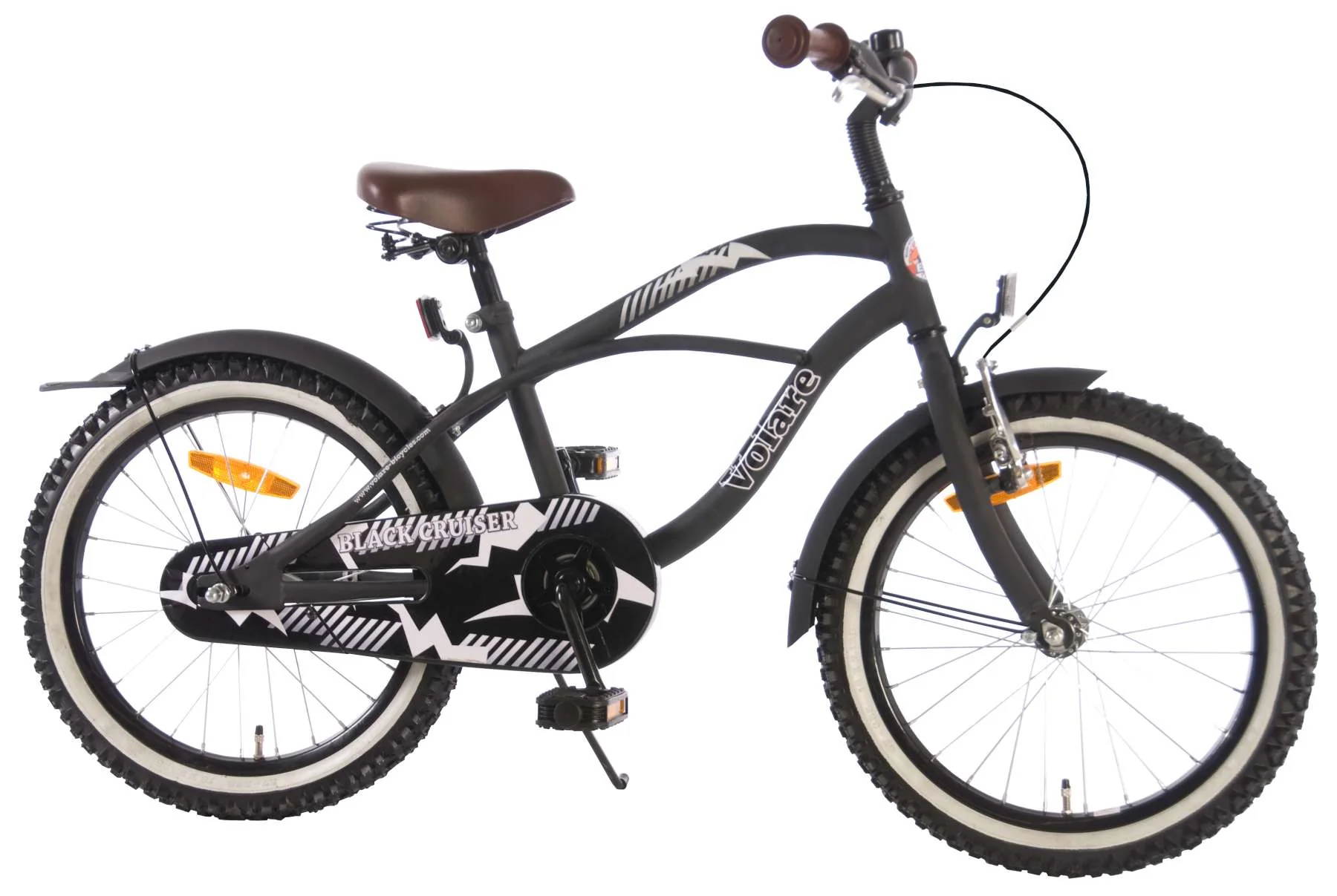 Volare Black Cruiser 18 inch jongensfiets OUTLET
