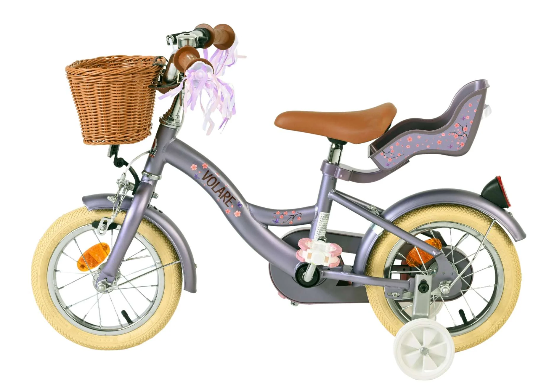 Volare Blossom Kinderfiets - Meisjes - 12 inch - Paars - OUTLET - Image 7