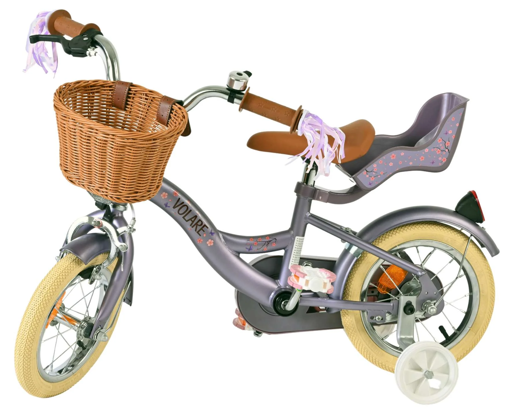 Volare Blossom Kinderfiets - Meisjes - 12 inch - Paars - OUTLET - Image 8