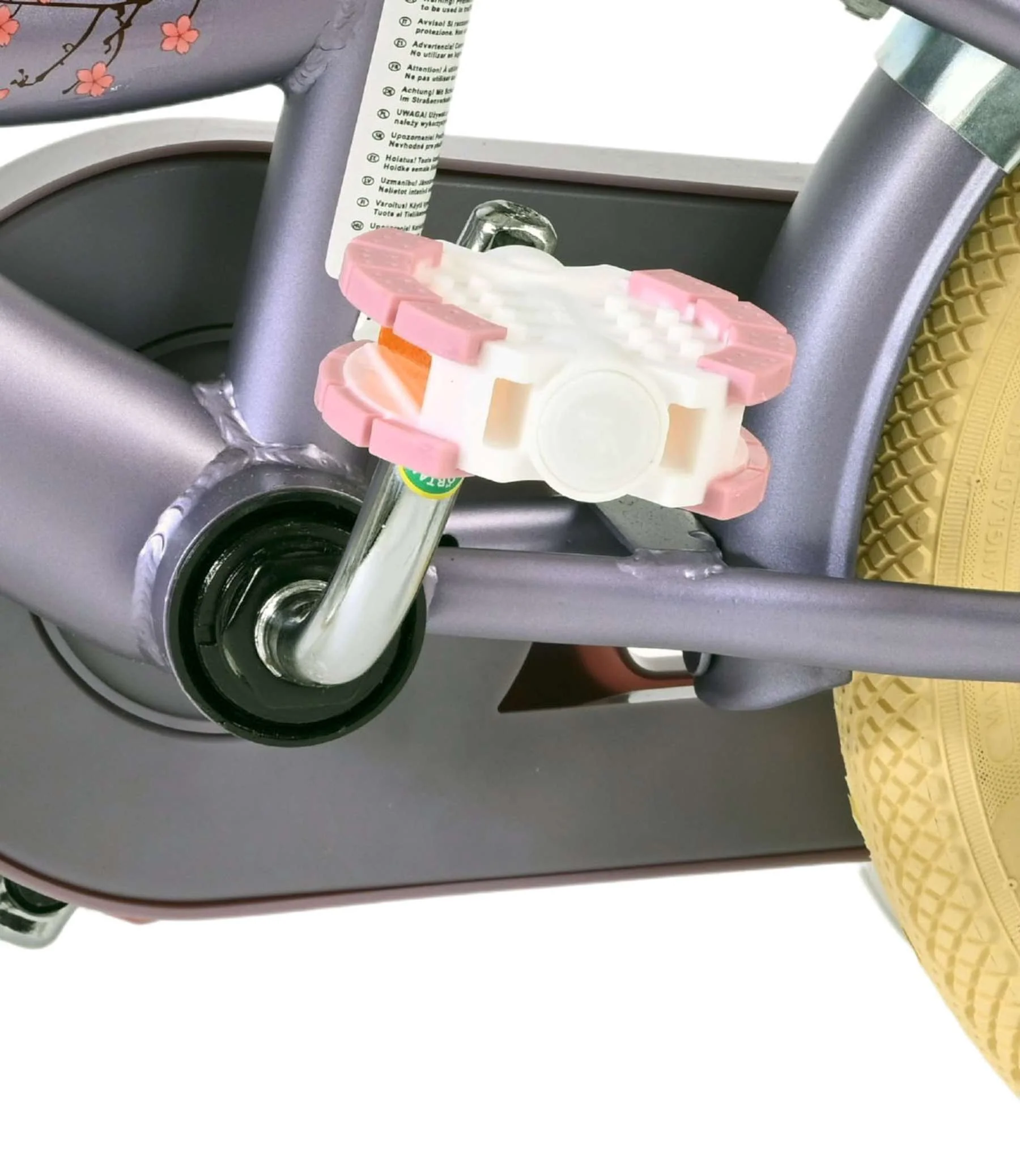Volare Blossom Kinderfiets - Meisjes - 12 inch - Paars - OUTLET - Image 9