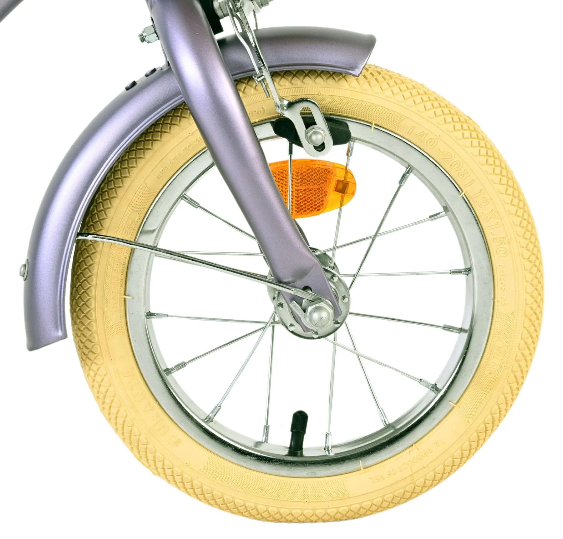 Volare Blossom Kinderfiets - Meisjes - 12 inch - Paars - Twee handremmen - Image 3