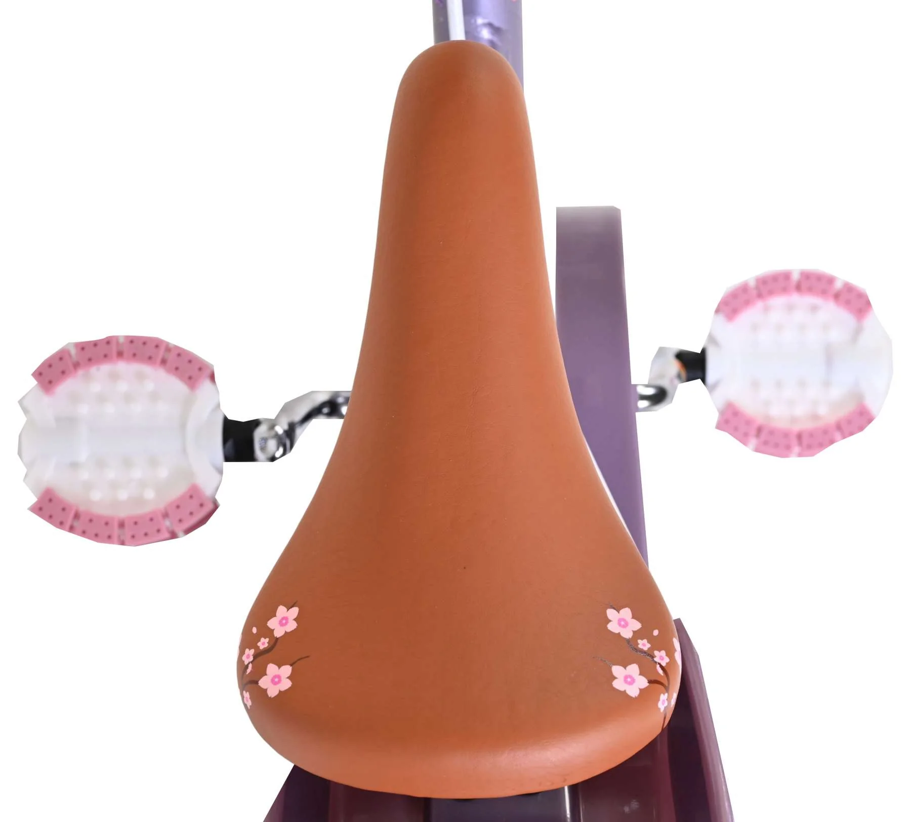 Volare Blossom Kinderfiets - Meisjes - 12 inch - Paars - Twee handremmen - Image 4