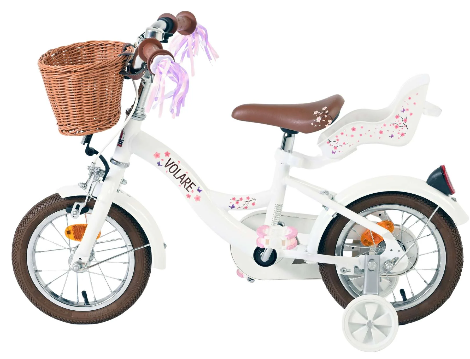Volare Blossom Kinderfiets - Meisjes - 12 inch - Wit - Image 7