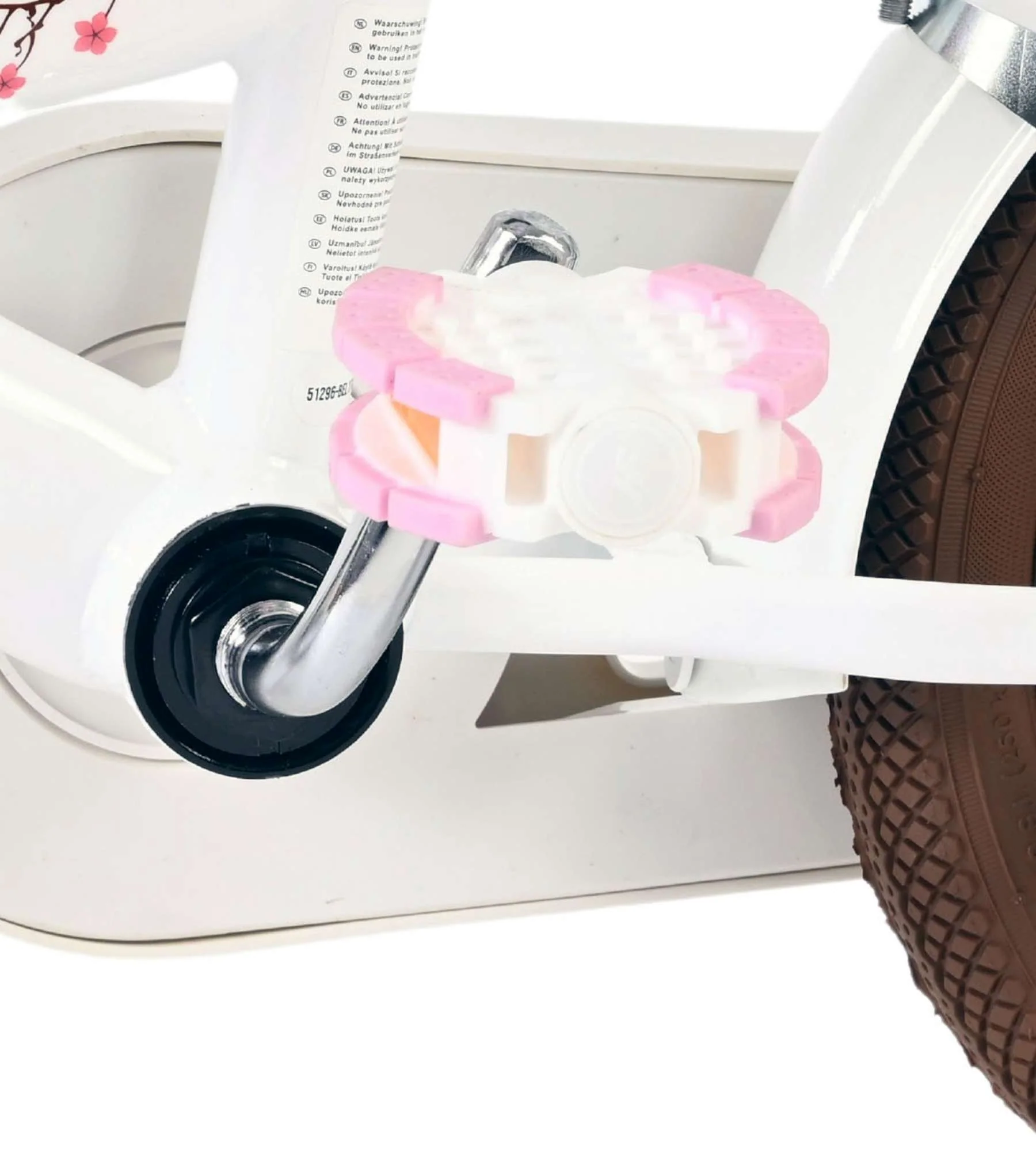 Volare Blossom Kinderfiets - Meisjes - 12 inch - Wit - Image 9