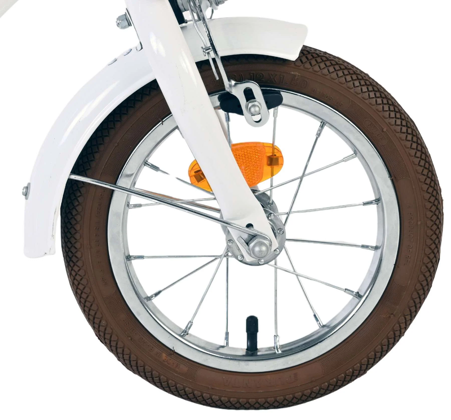 Volare Blossom Kinderfiets - Meisjes - 12 inch - Wit - Twee handremmen - Image 3