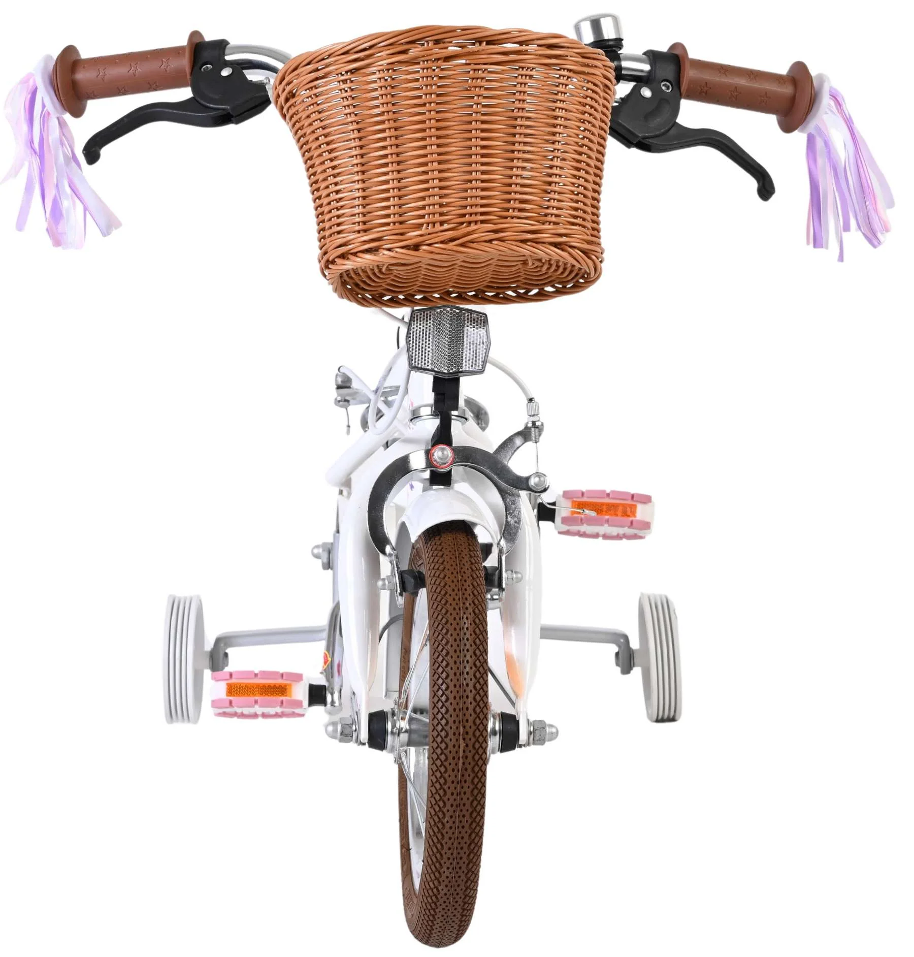 Volare Blossom Kinderfiets - Meisjes - 12 inch - Wit - Twee handremmen - Image 6