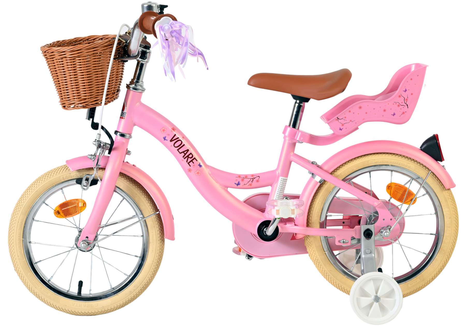 Volare Blossom Kinderfiets - Meisjes - 14 inch - Roze OUTLET - Image 7