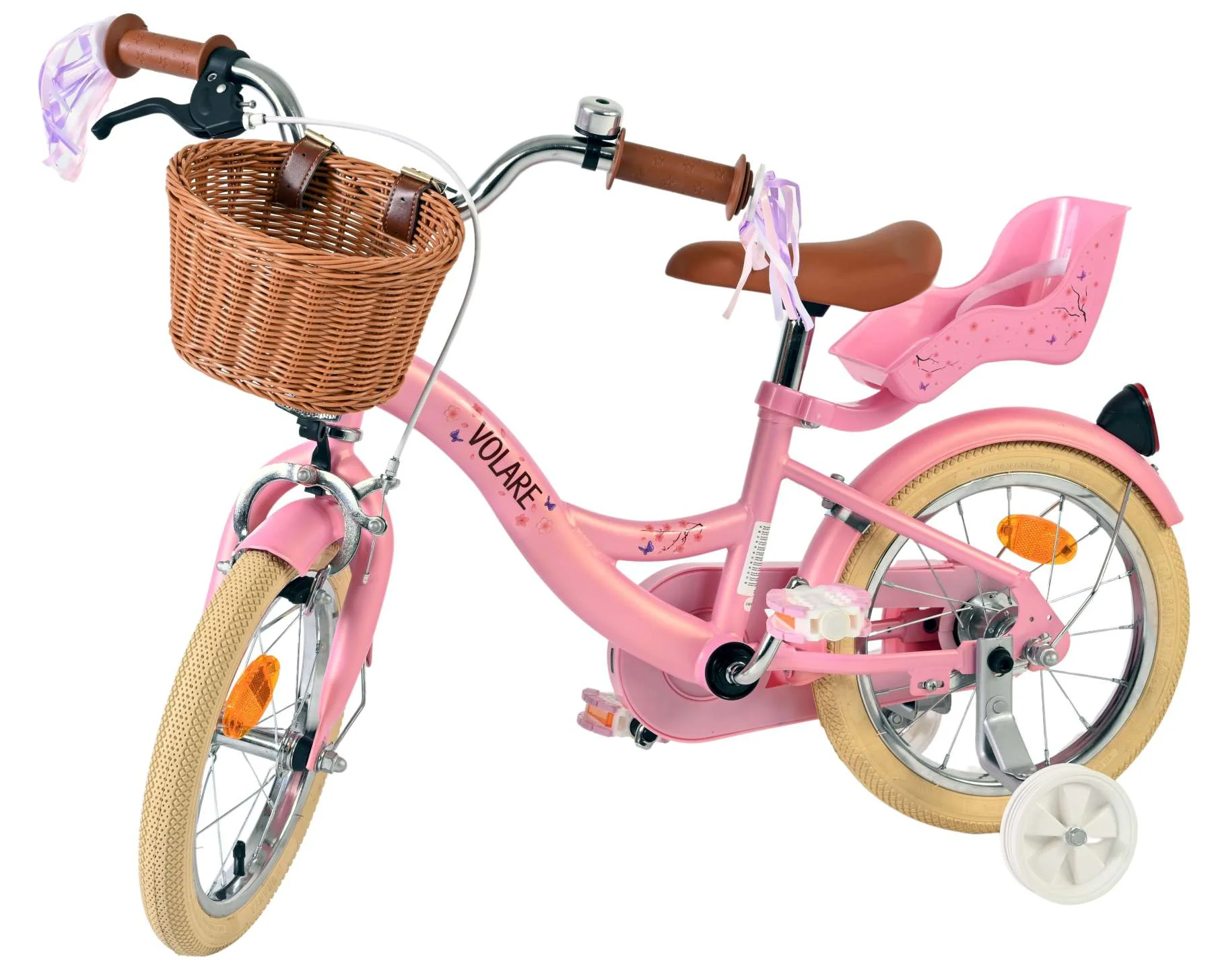 Volare Blossom Kinderfiets - Meisjes - 14 inch - Roze OUTLET - Image 8