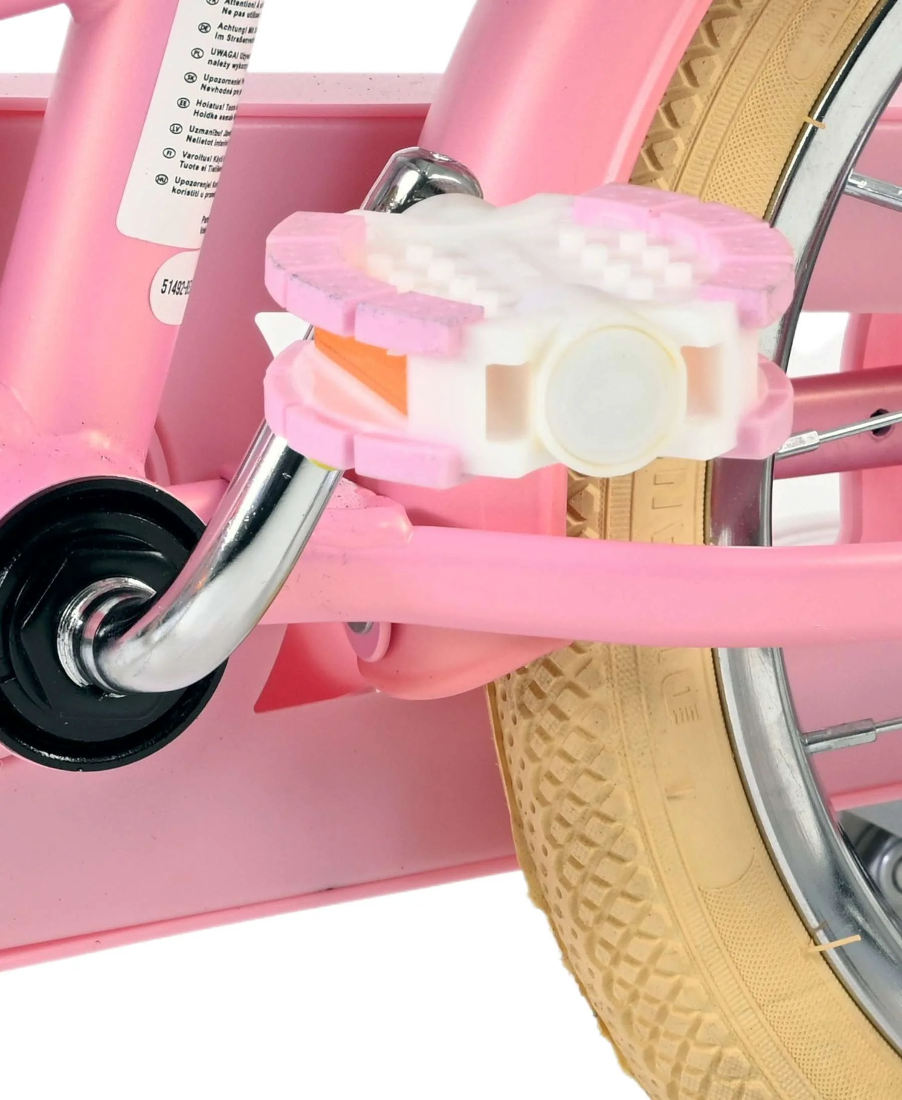 Volare Blossom Kinderfiets - Meisjes - 14 inch - Roze OUTLET - Image 9