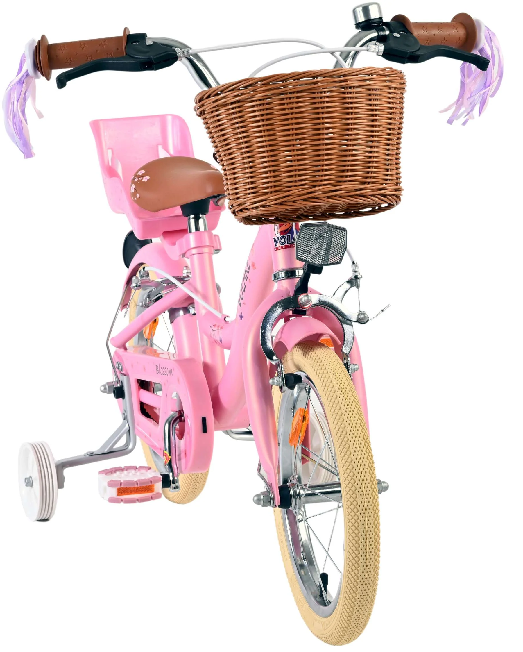 Volare Blossom Kinderfiets - Meisjes - 14 inch - Roze - Twee Handremmen - Image 5