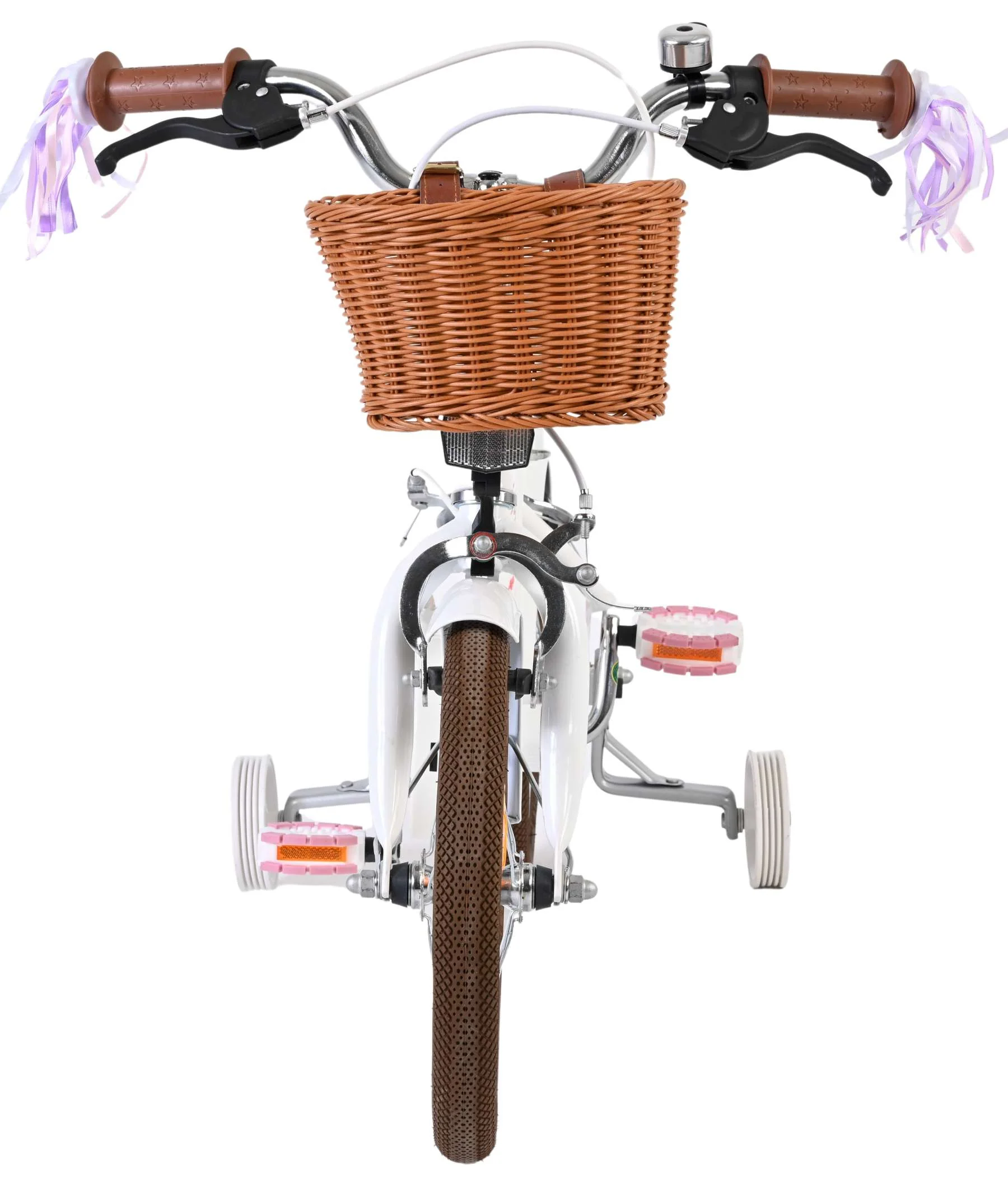Volare Blossom Kinderfiets - Meisjes - 14 inch - Wit - Twee Handremmen - Image 6