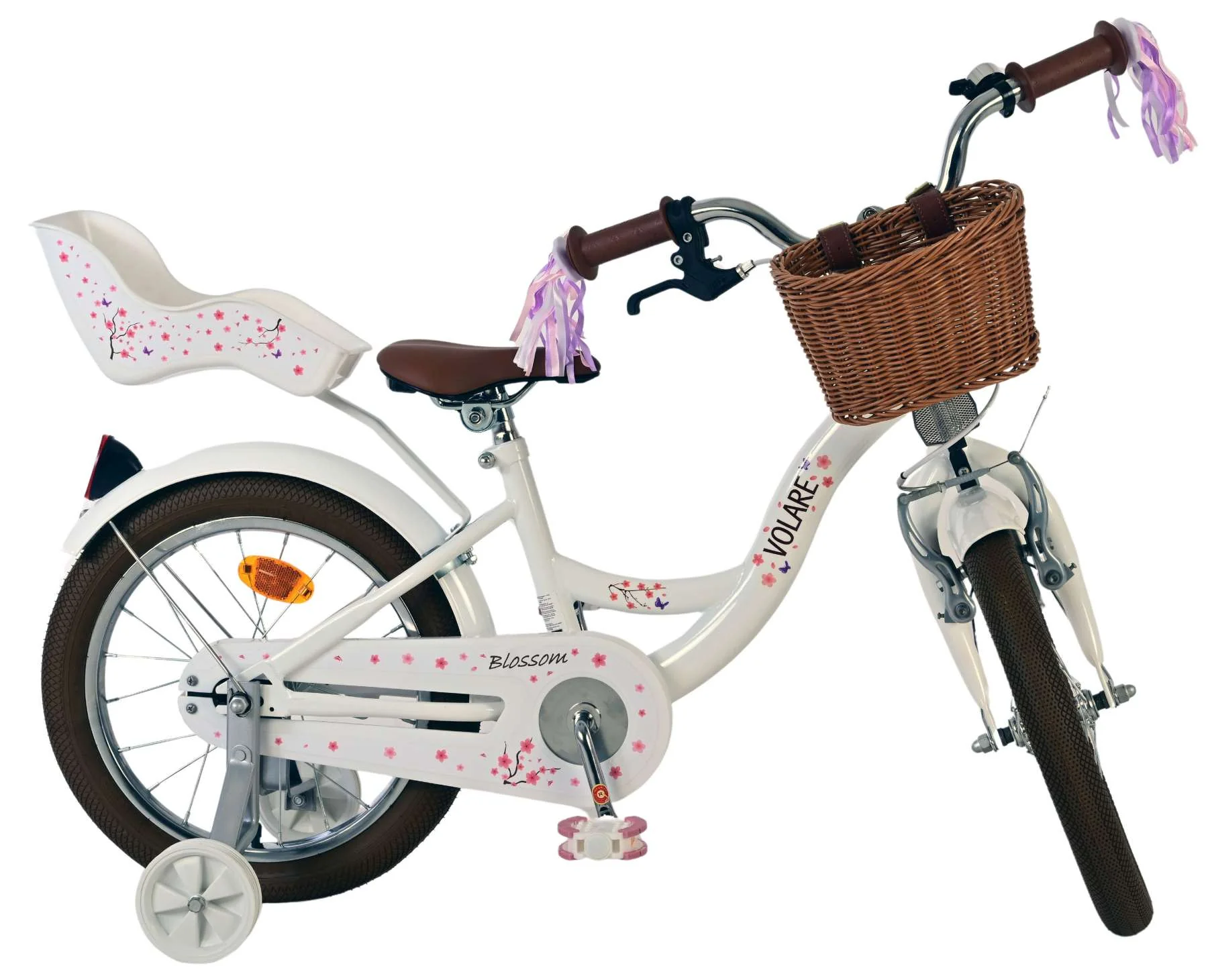 Volare Blossom Kinderfiets - Meisjes - 16 inch - Wit OUTLET - Image 10