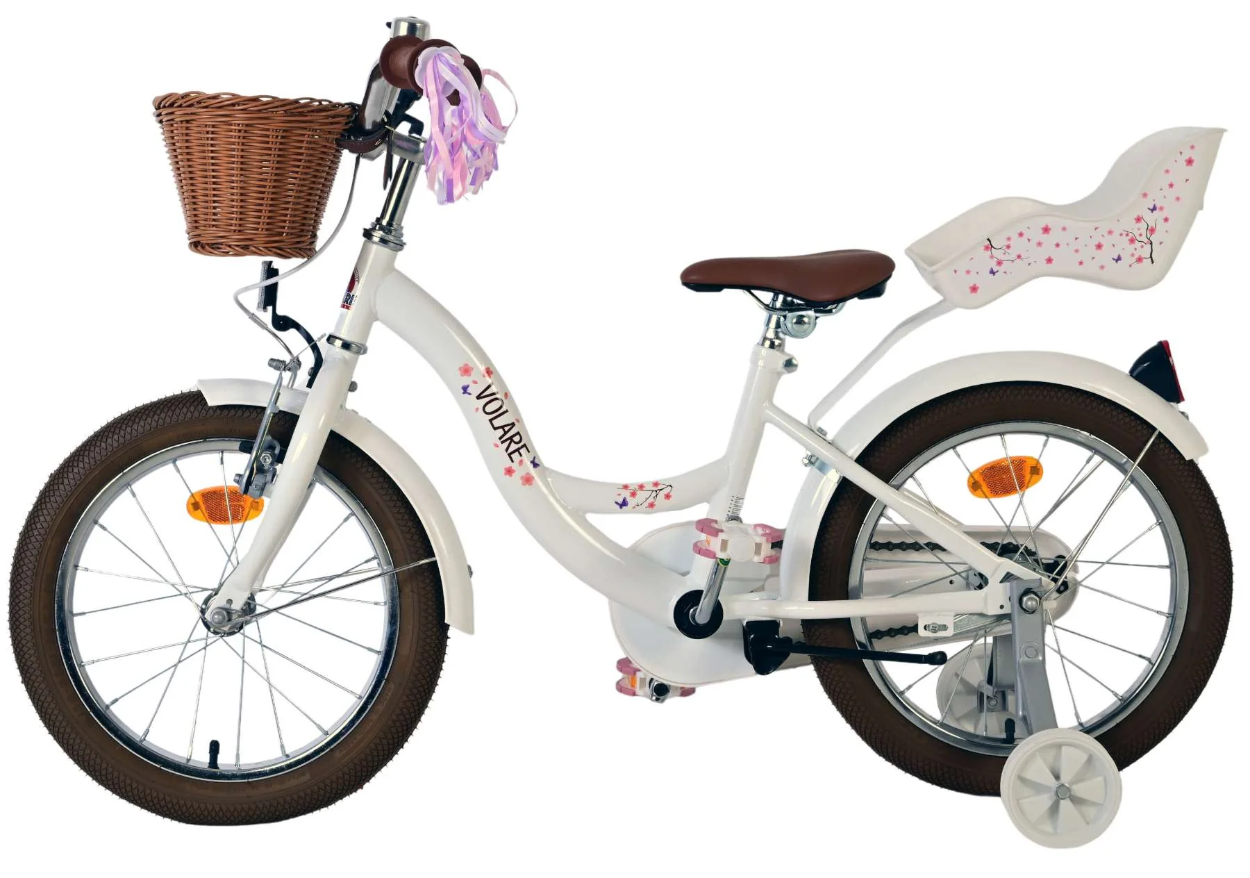 Volare Blossom Kinderfiets - Meisjes - 16 inch - Wit OUTLET - Image 7