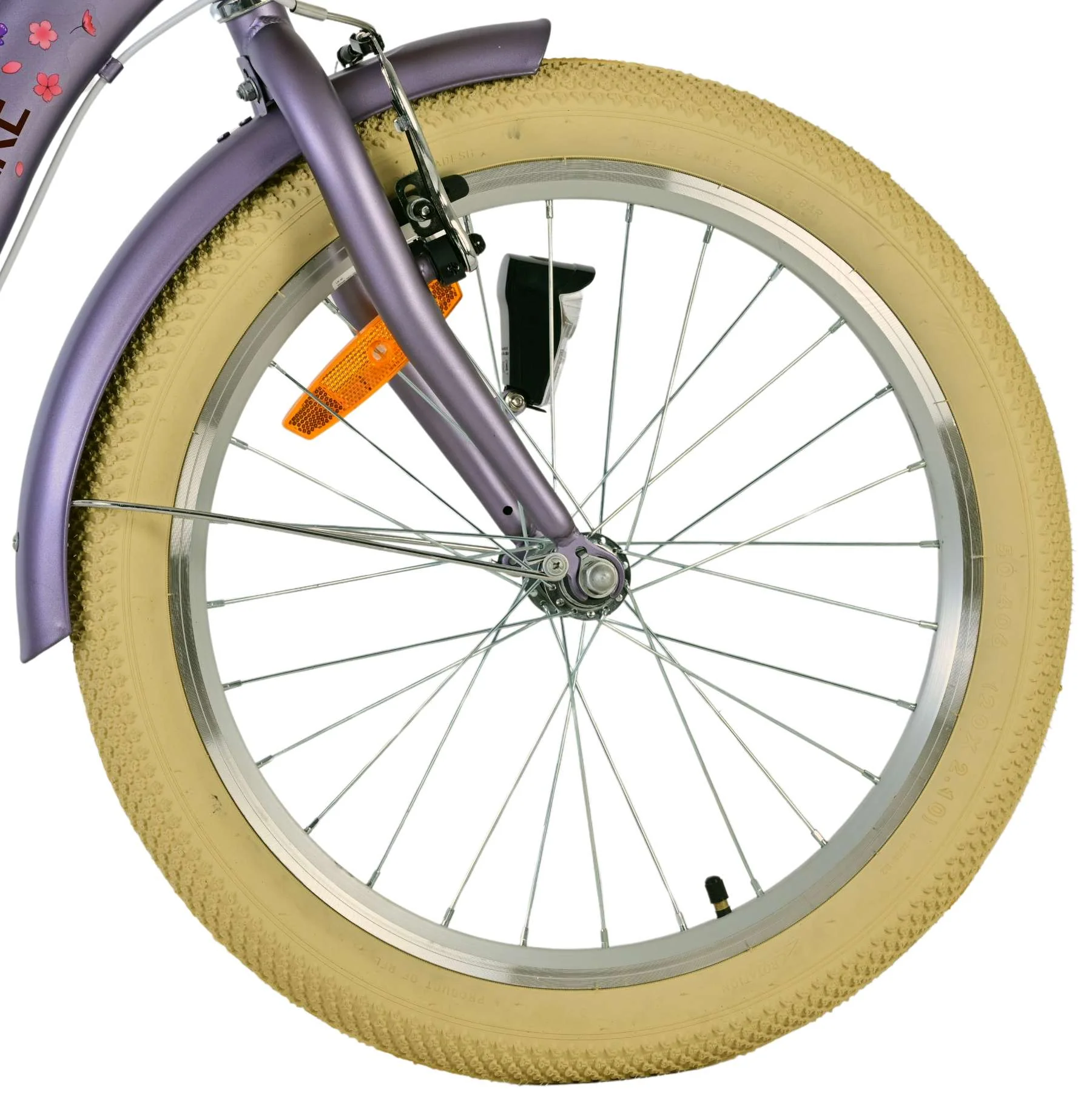 Volare Blossom Kinderfiets - Meisjes - 20 inch - Paars - Twee handremmen - Image 3