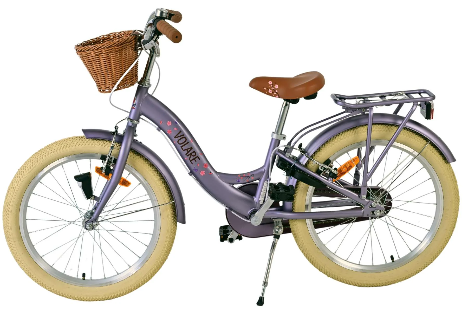 Volare Blossom Kinderfiets - Meisjes - 20 inch - Paars - Twee handremmen - Image 7