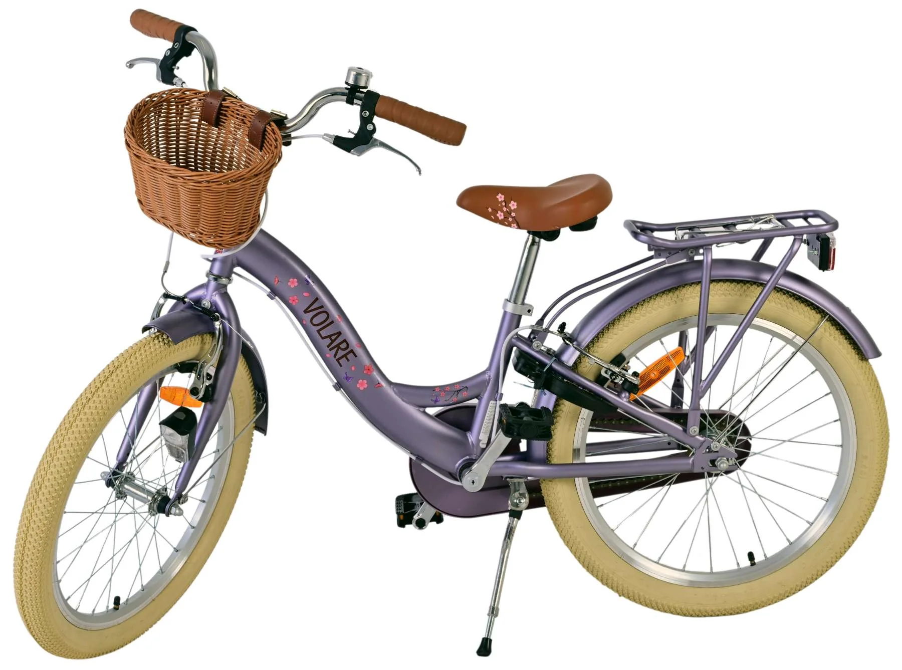 Volare Blossom Kinderfiets - Meisjes - 20 inch - Paars - Twee handremmen - Image 8