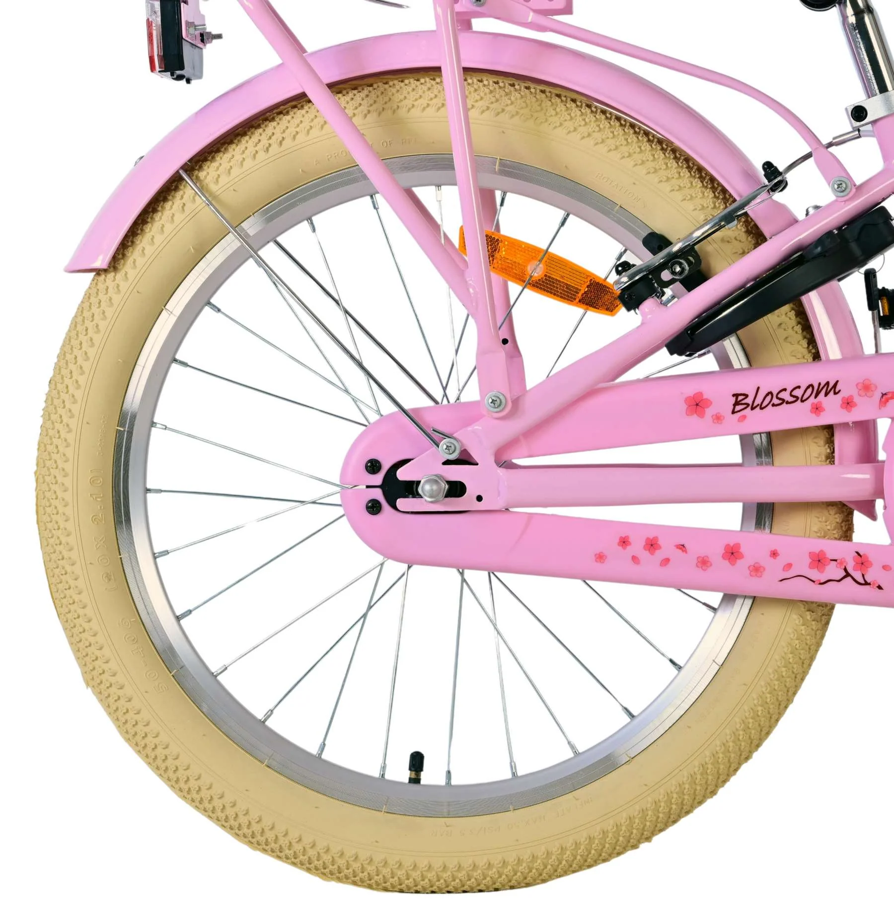 Volare Blossom Kinderfiets - Meisjes - 20 inch - Roze - Twee handremmen - Image 3