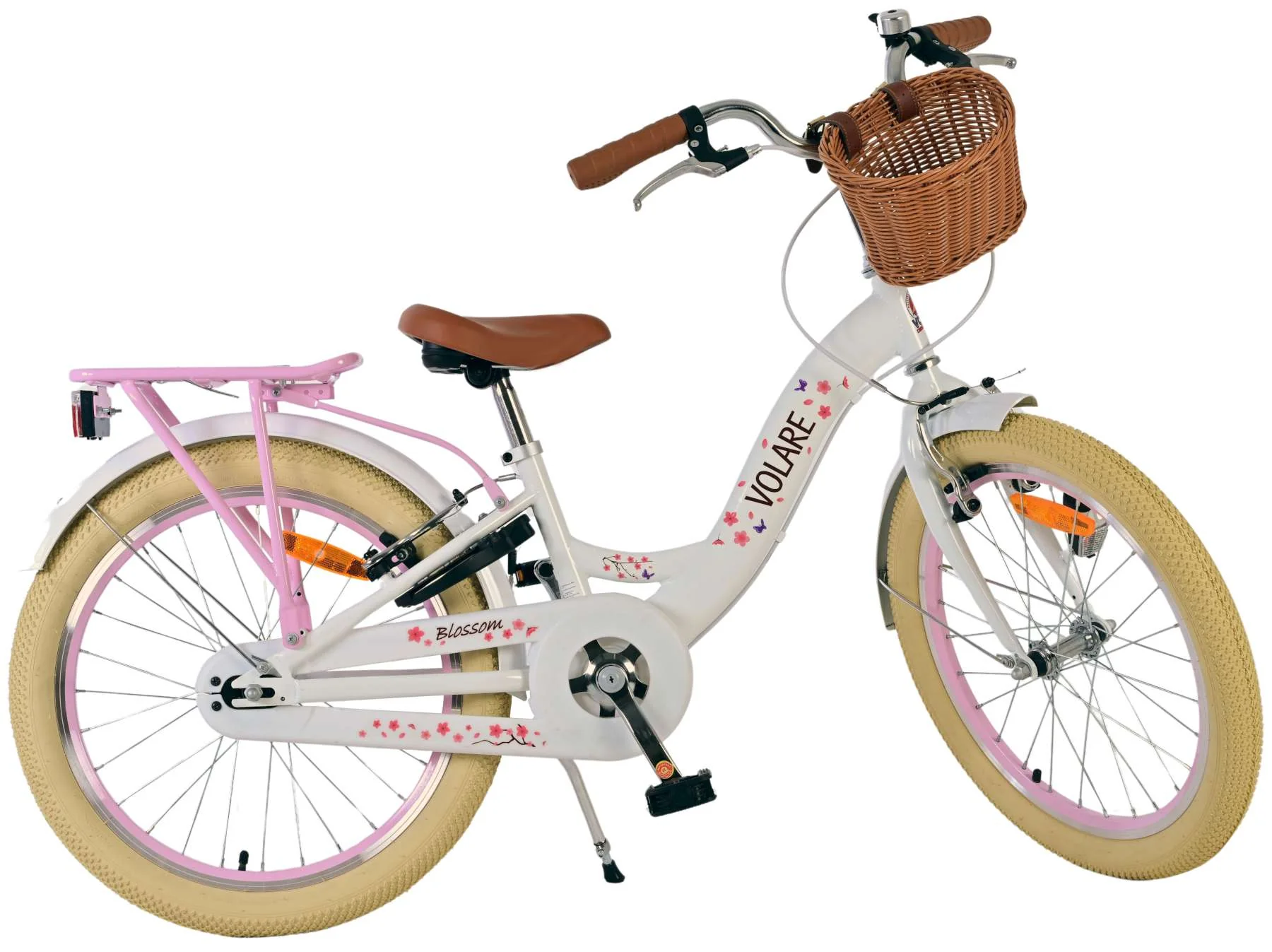Volare Blossom Kinderfiets - Meisjes - 20 inch - Wit - Twee handremmen - Image 10