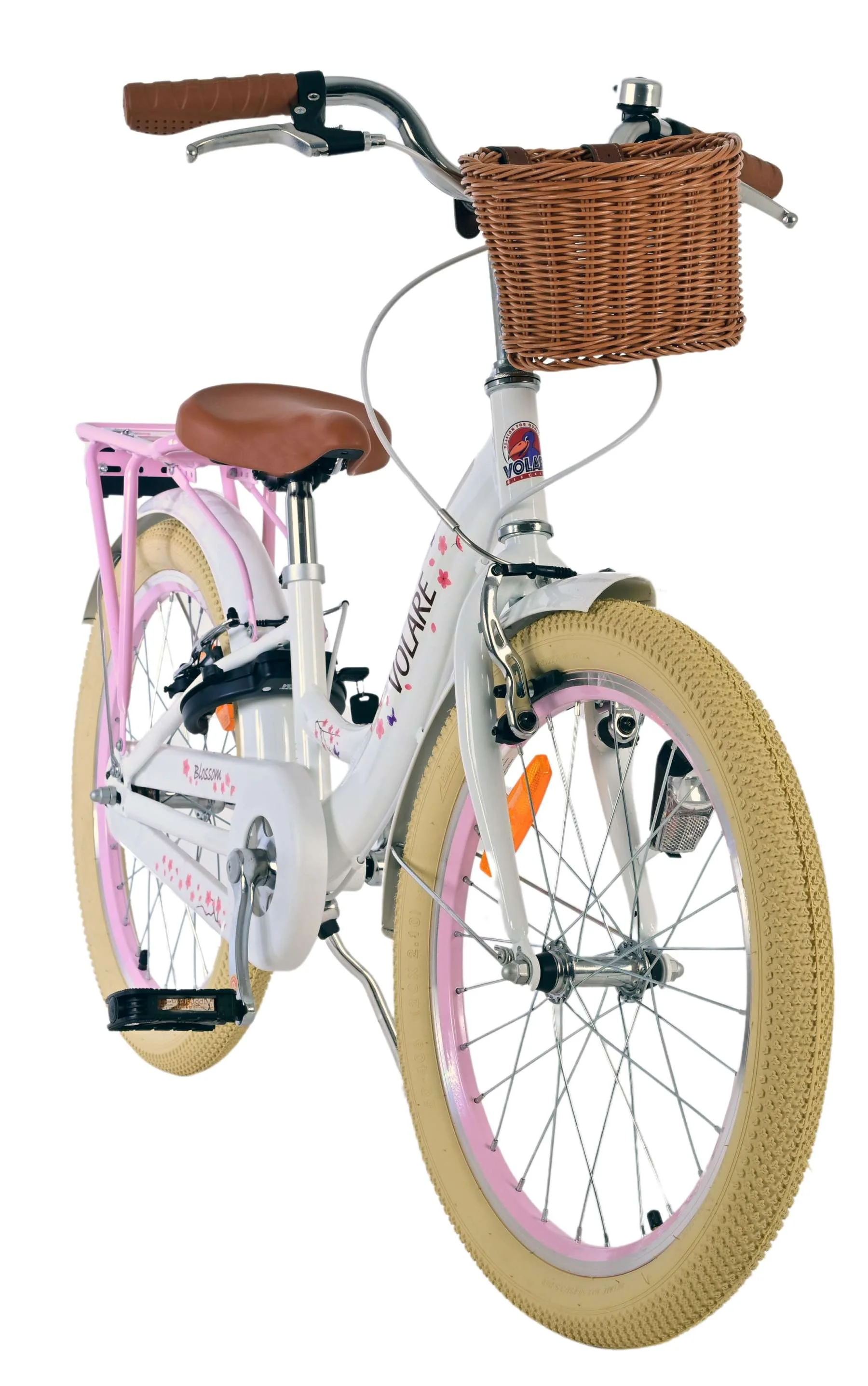 Volare Blossom Kinderfiets - Meisjes - 20 inch - Wit - Twee handremmen - Image 5