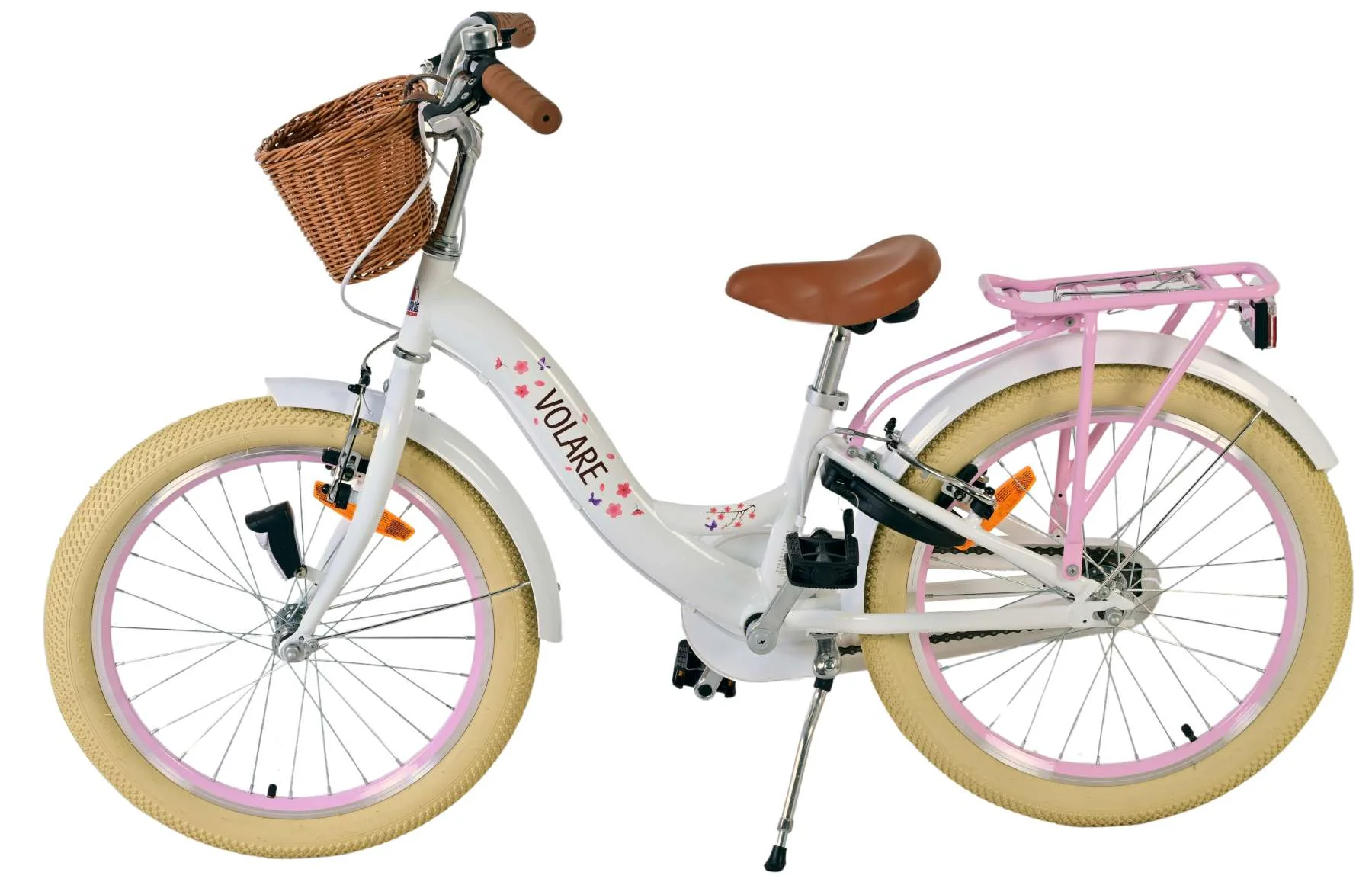 Volare Blossom Kinderfiets - Meisjes - 20 inch - Wit - Twee handremmen - Image 7