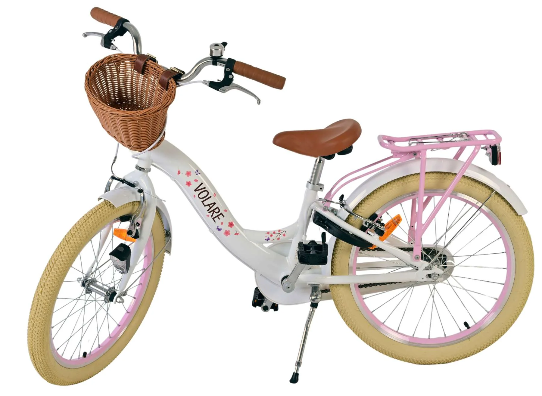 Volare Blossom Kinderfiets - Meisjes - 20 inch - Wit - Twee handremmen - Image 8