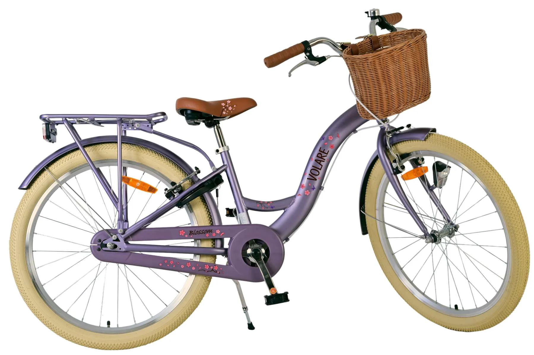 Volare Blossom Kinderfiets - Meisjes - 24 inch - Paars - Twee handremmen - Image 10