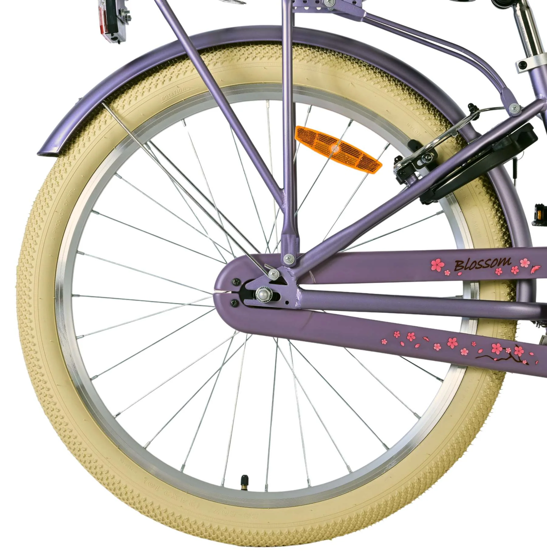 Volare Blossom Kinderfiets - Meisjes - 24 inch - Paars - Twee handremmen - Image 2
