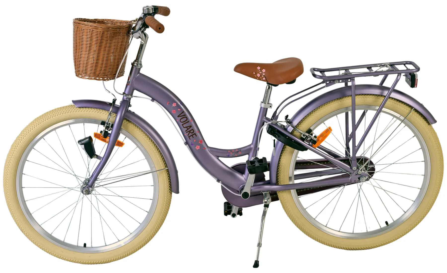 Volare Blossom Kinderfiets - Meisjes - 24 inch - Paars - Twee handremmen - Image 7