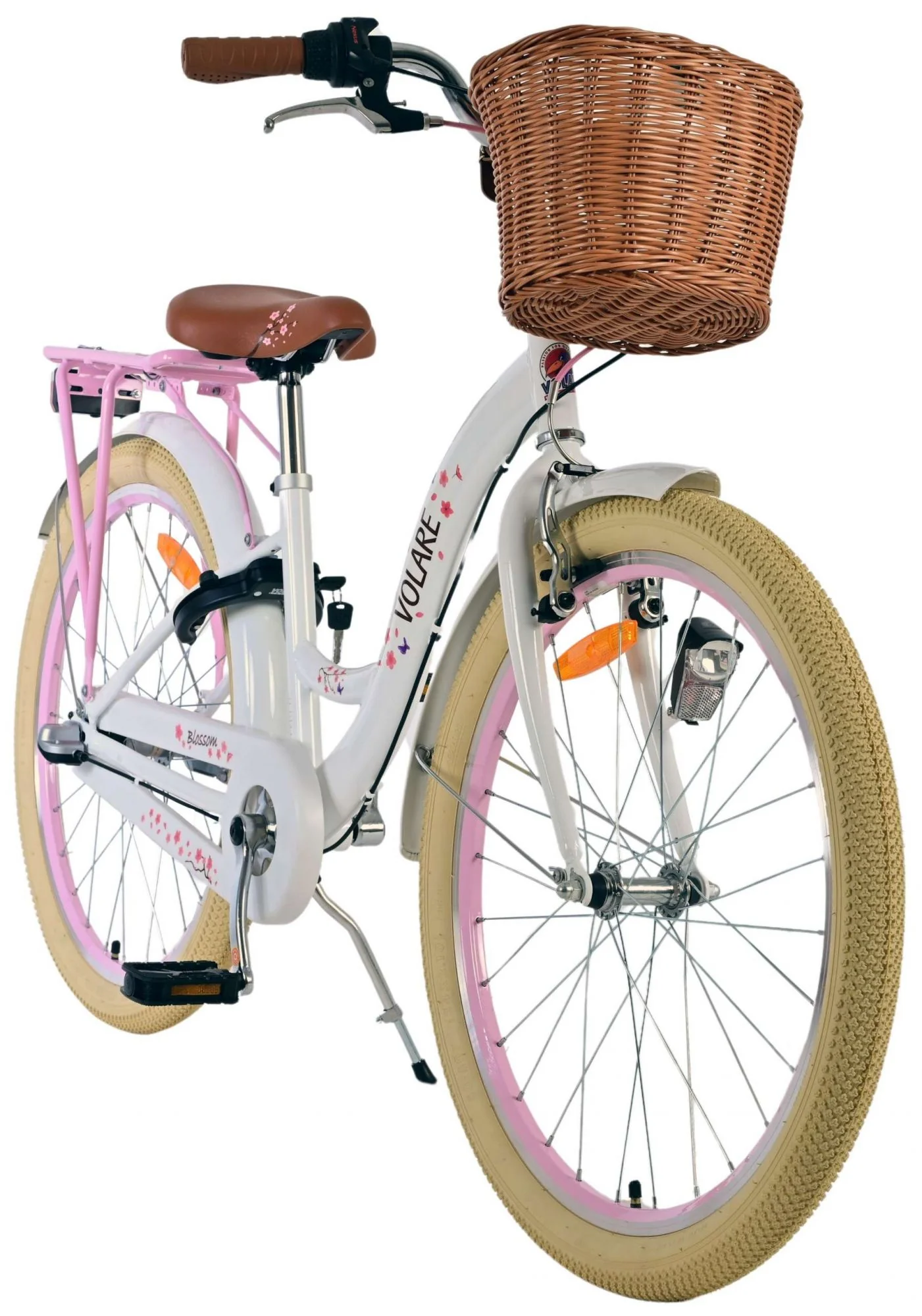 Volare Blossom Kinderfiets - Meisjes - 24 inch - Wit - 3 Versnellingen - Image 6