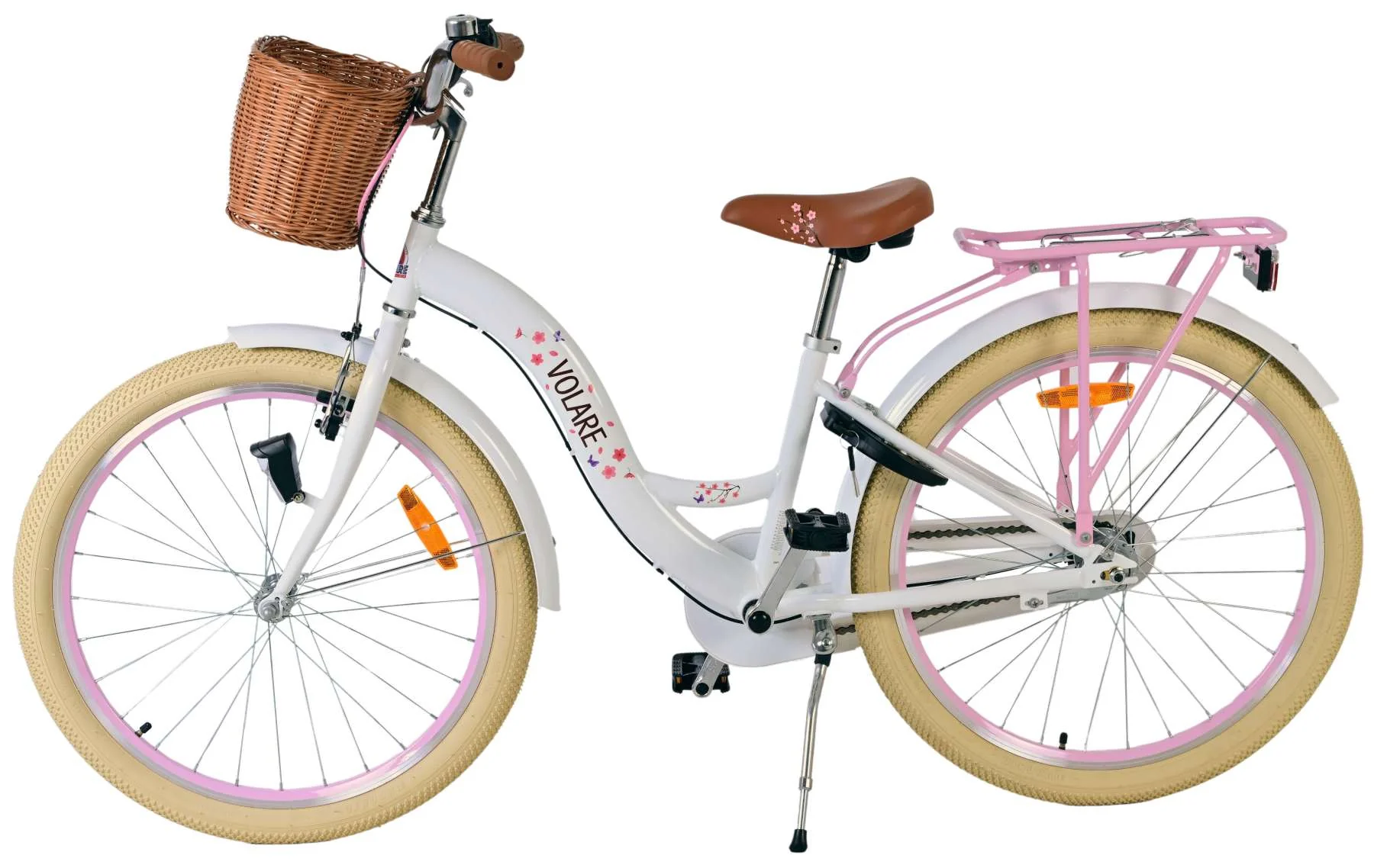 Volare Blossom Kinderfiets - Meisjes - 24 inch - Wit - 3 Versnellingen - Image 8