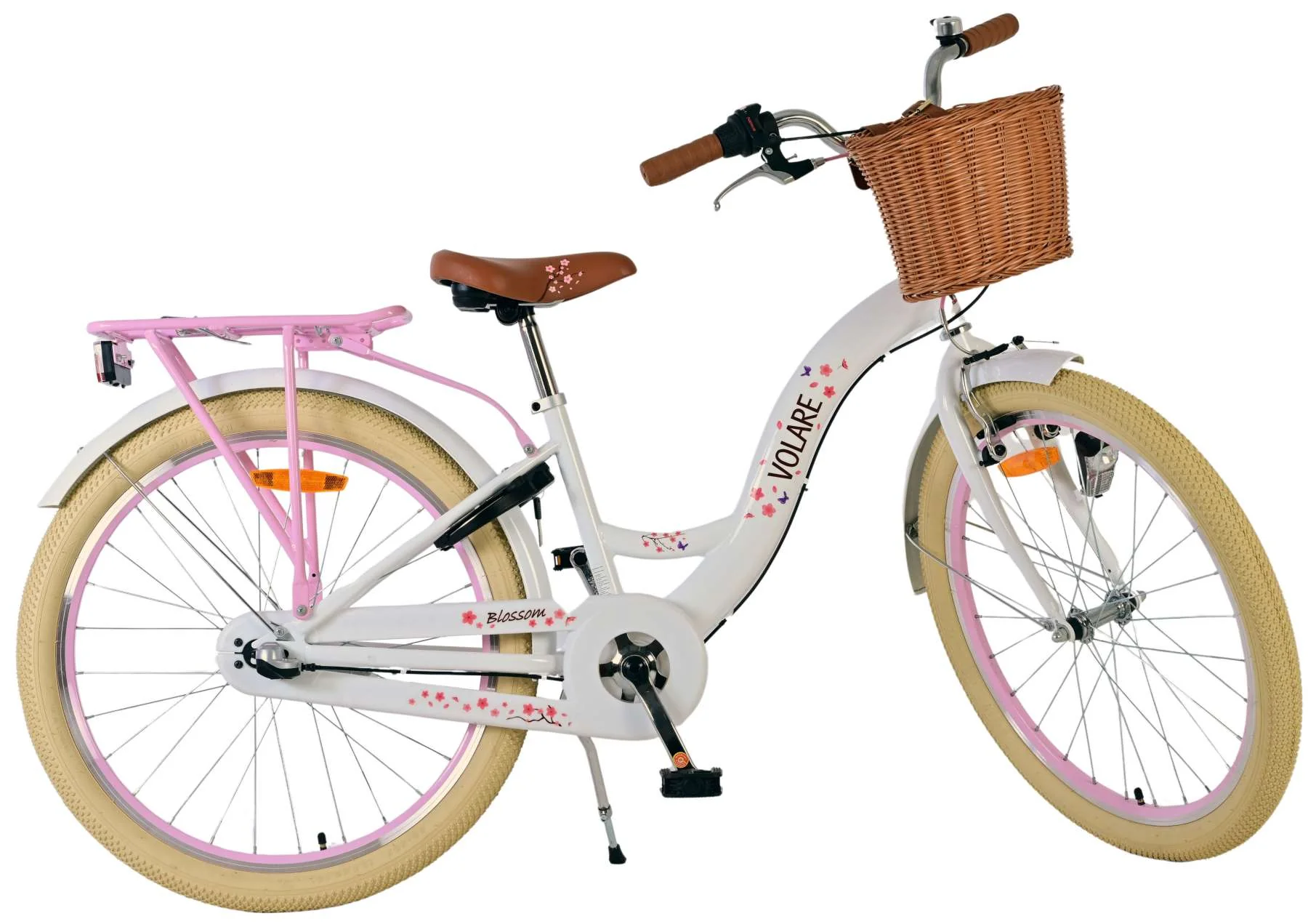 Volare Blossom Kinderfiets - Meisjes - 24 inch - Wit - 3 Versnellingen - Image 9