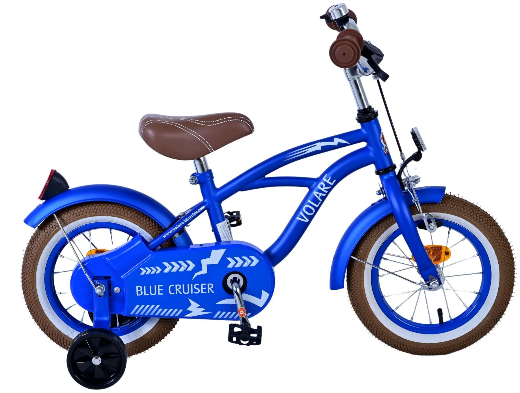 Volare Blue Cruiser Kinderfiets - Jongens - 12 inch - Blauw - 85% afgemonteerd