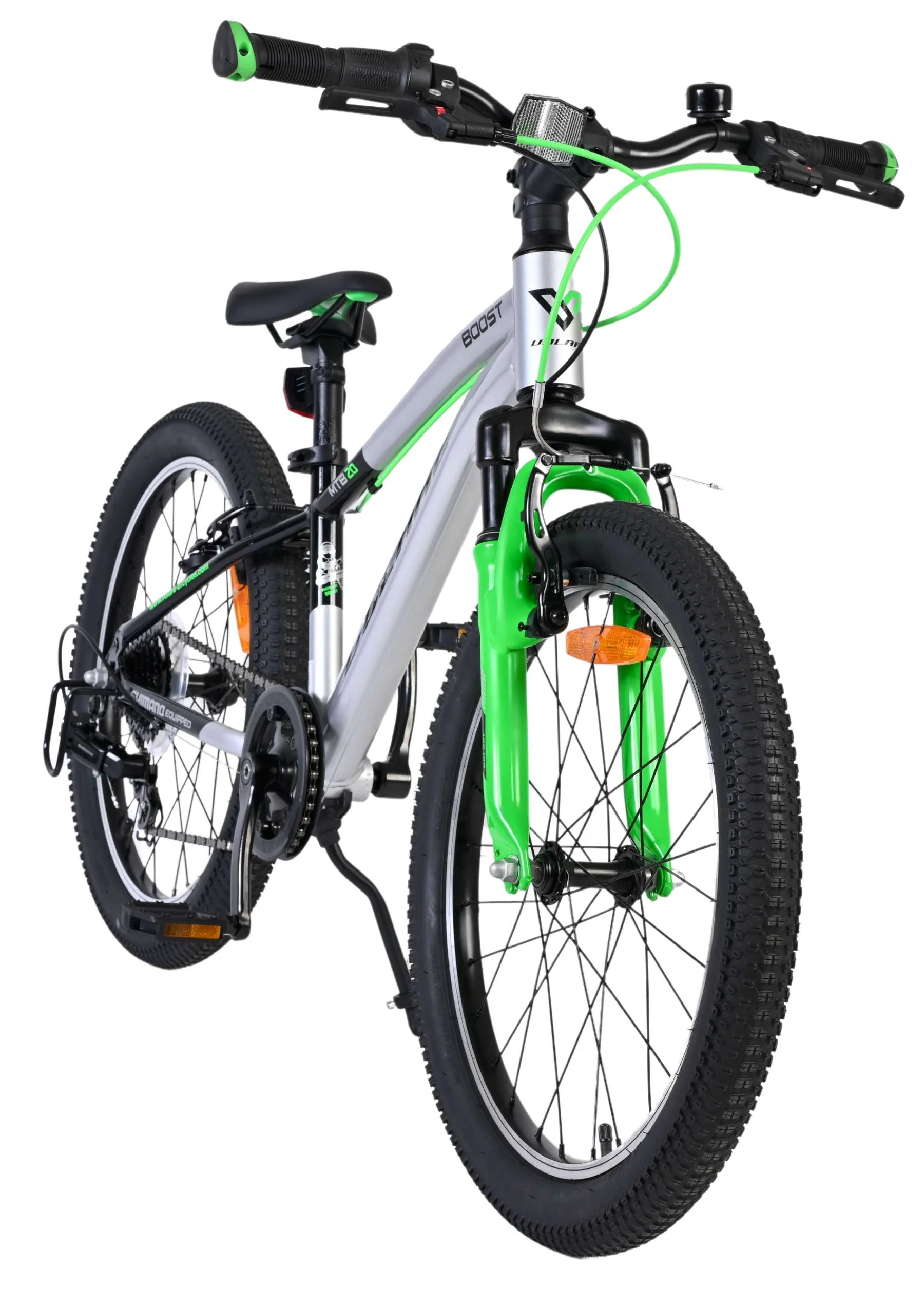 Volare Boost Kinderfiets - 20 inch - 7 Speed - Zilver/Groen - Image 5