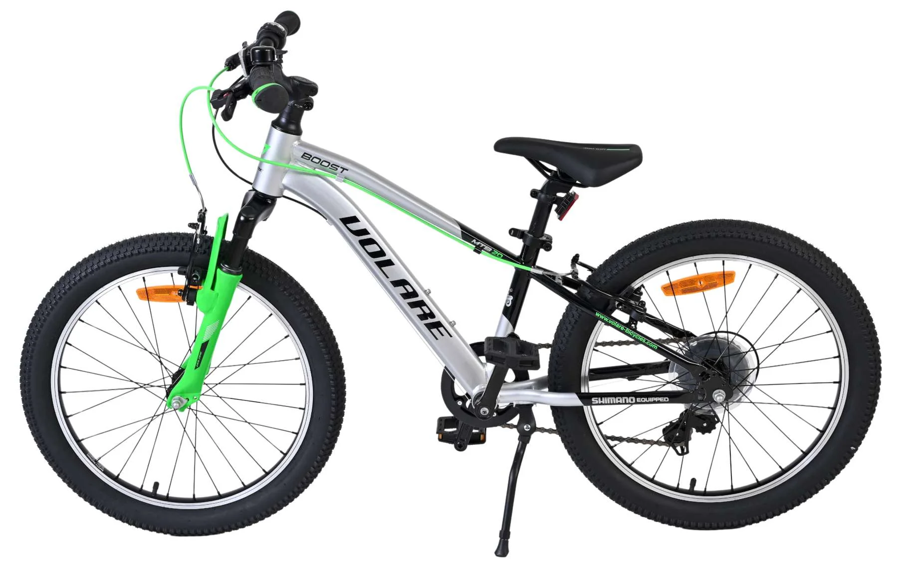 Volare Boost Kinderfiets - 20 inch - 7 Speed - Zilver/Groen - Image 7