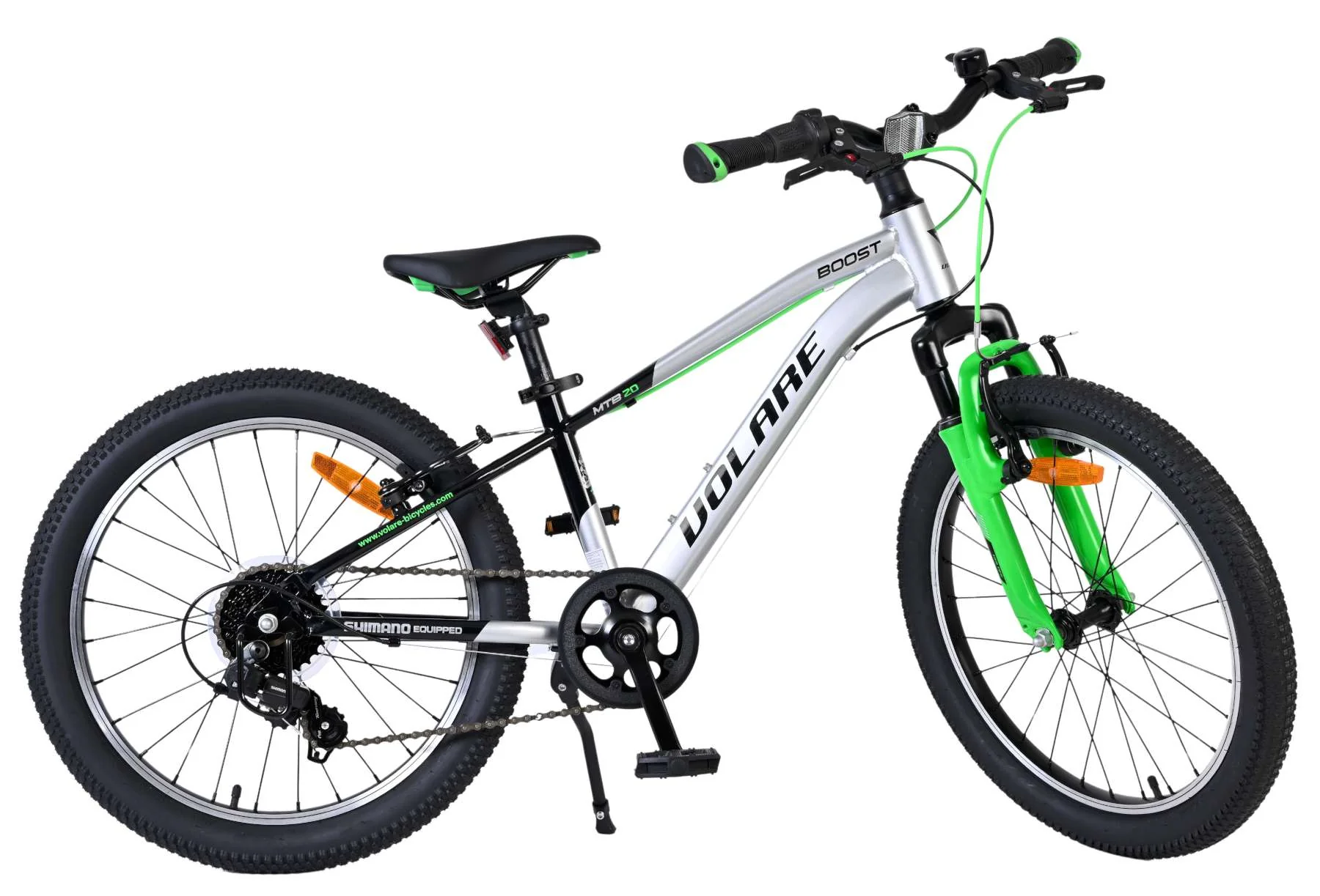 Volare Boost Kinderfiets - 20 inch - 7 Speed - Zilver/Groen - Image 9