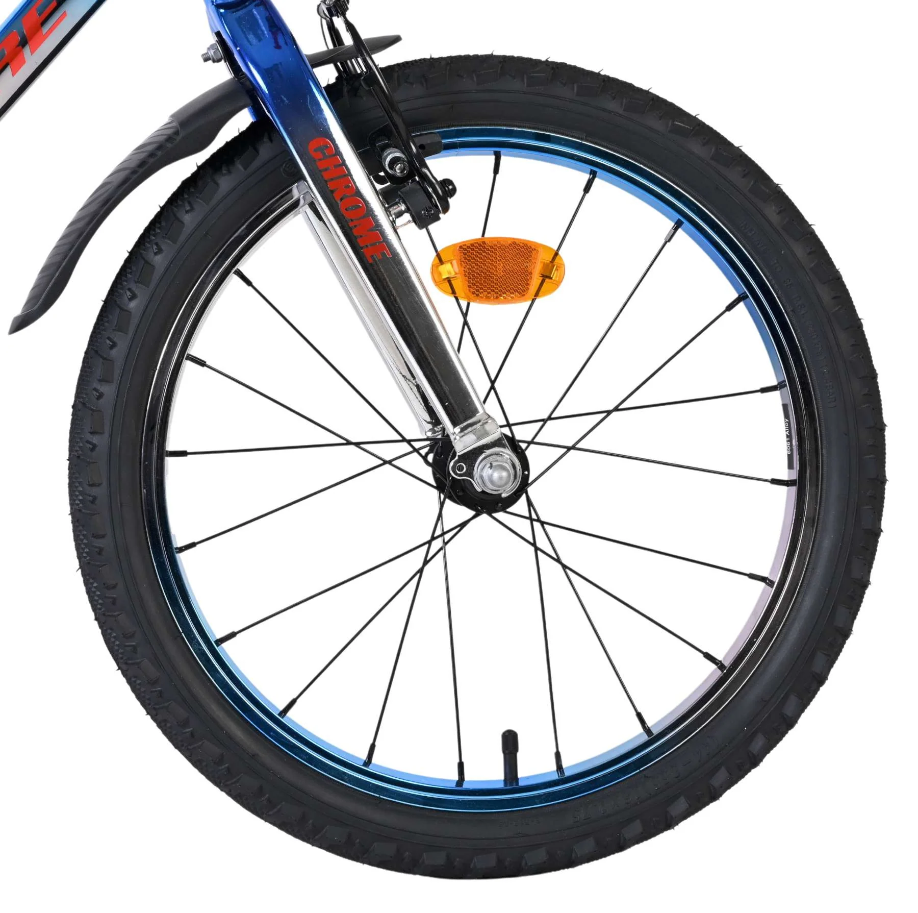 Volare Chrome Kinderfiets - Jongens - 16 inch - Blauw/Zilver - Twee Handremmen - Image 3