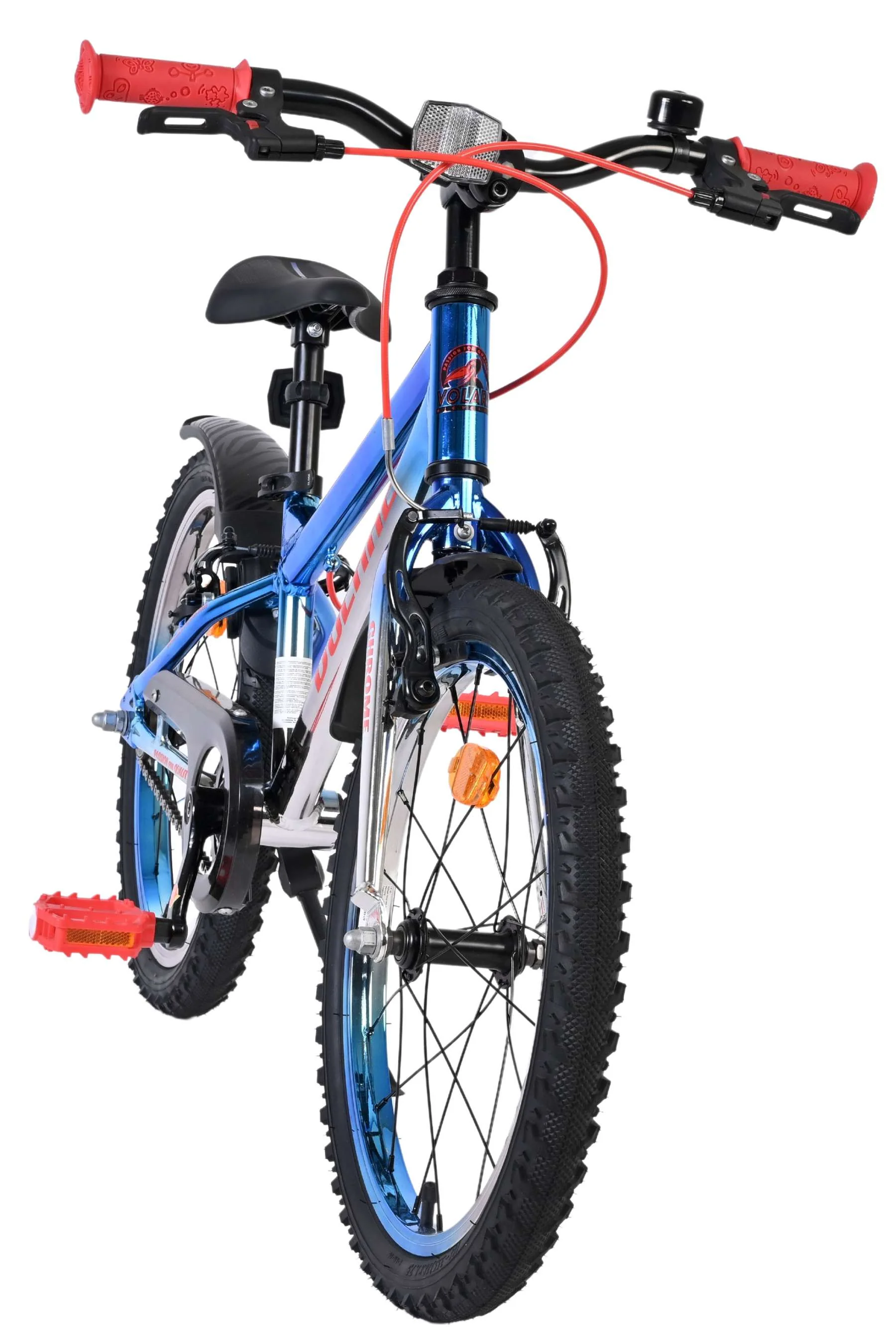 Volare Chrome Kinderfiets - Jongens - 16 inch - Blauw/Zilver - Twee Handremmen - Image 5