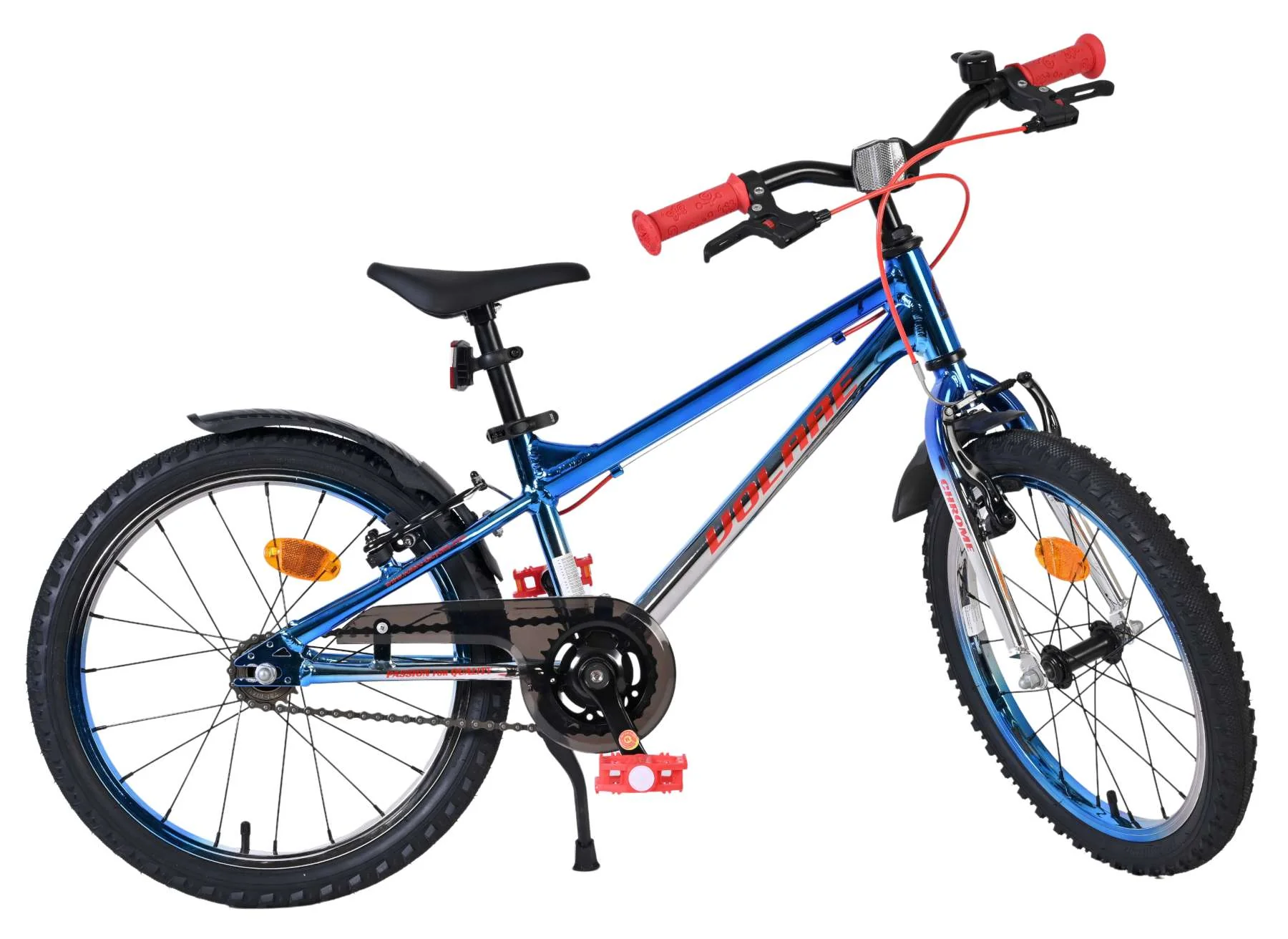 Volare Chrome Kinderfiets - Jongens - 18 inch - Blauw Zilver - Image 10