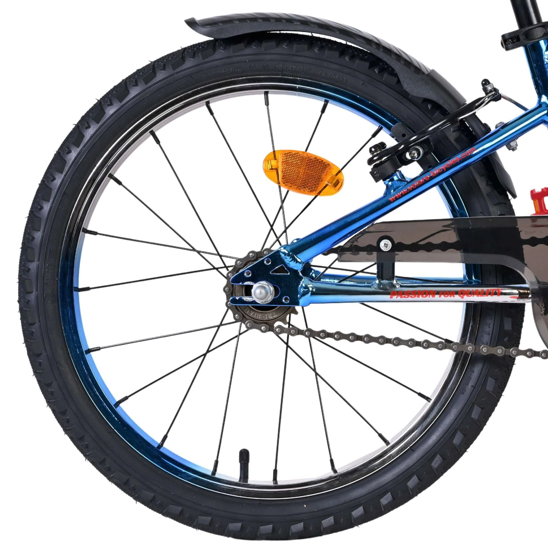 Volare Chrome Kinderfiets - Jongens - 18 inch - Blauw Zilver - Image 2