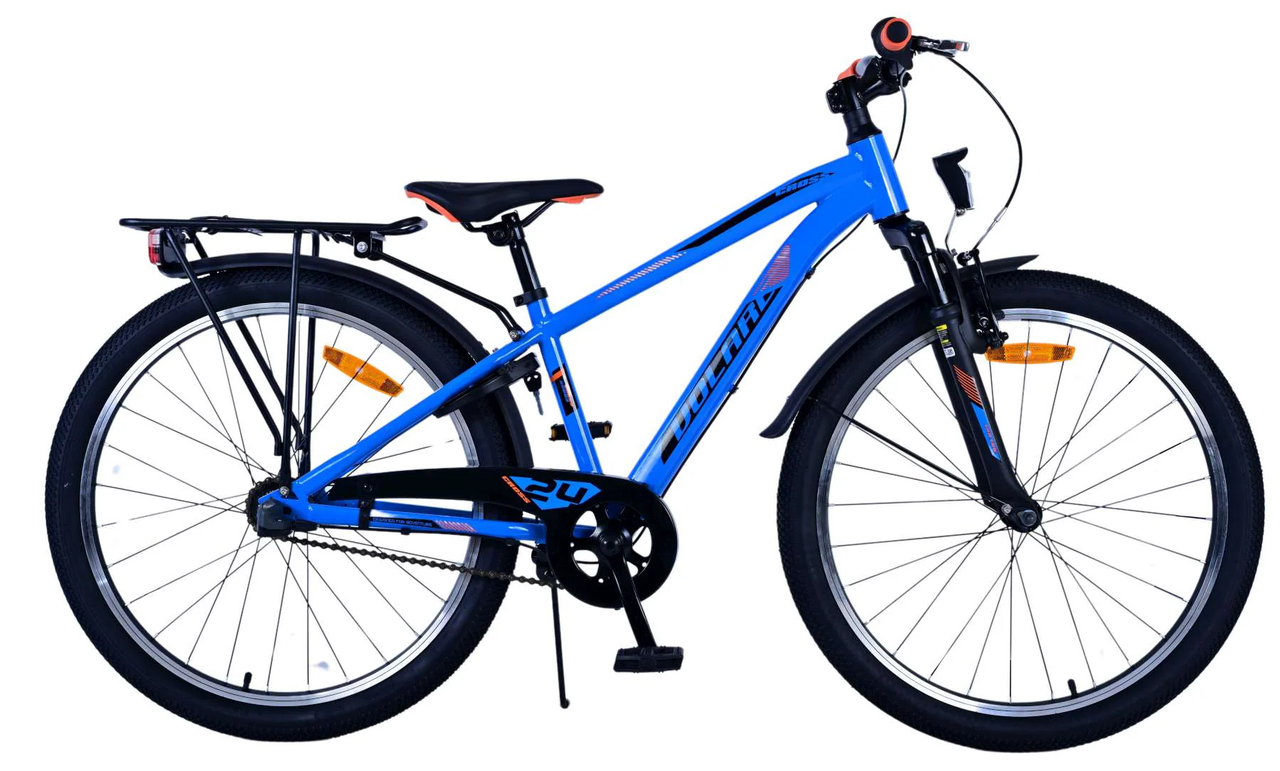 Volare Cross Kinderfiets - Jongens - 24 inch - Blauw - 3 versnellingen OUTLET