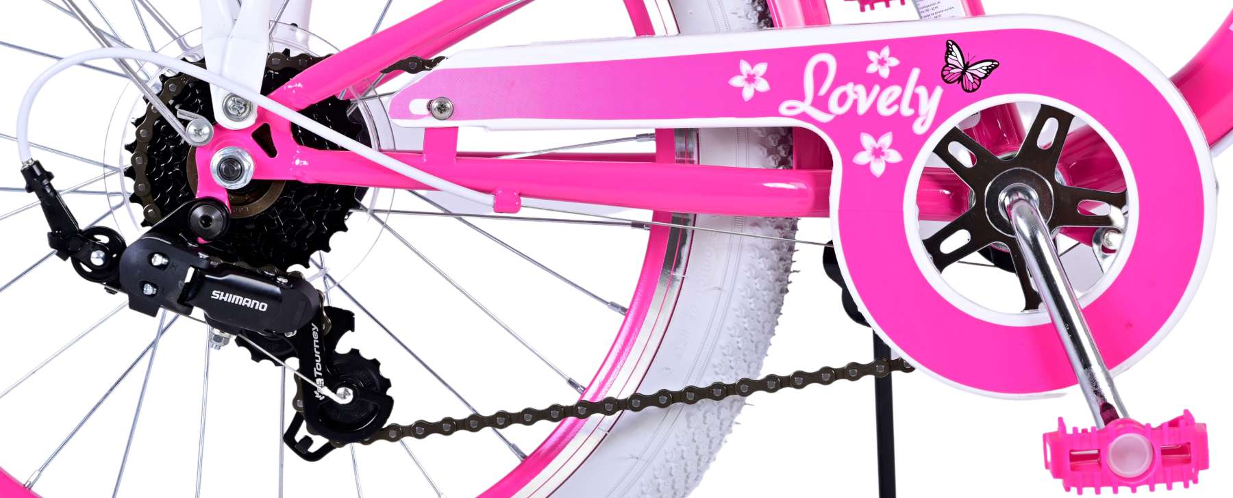 Volare Lovely Kinderfiets - Meisjes - 20 inch - Roze - 7 versnellingen - Image 6