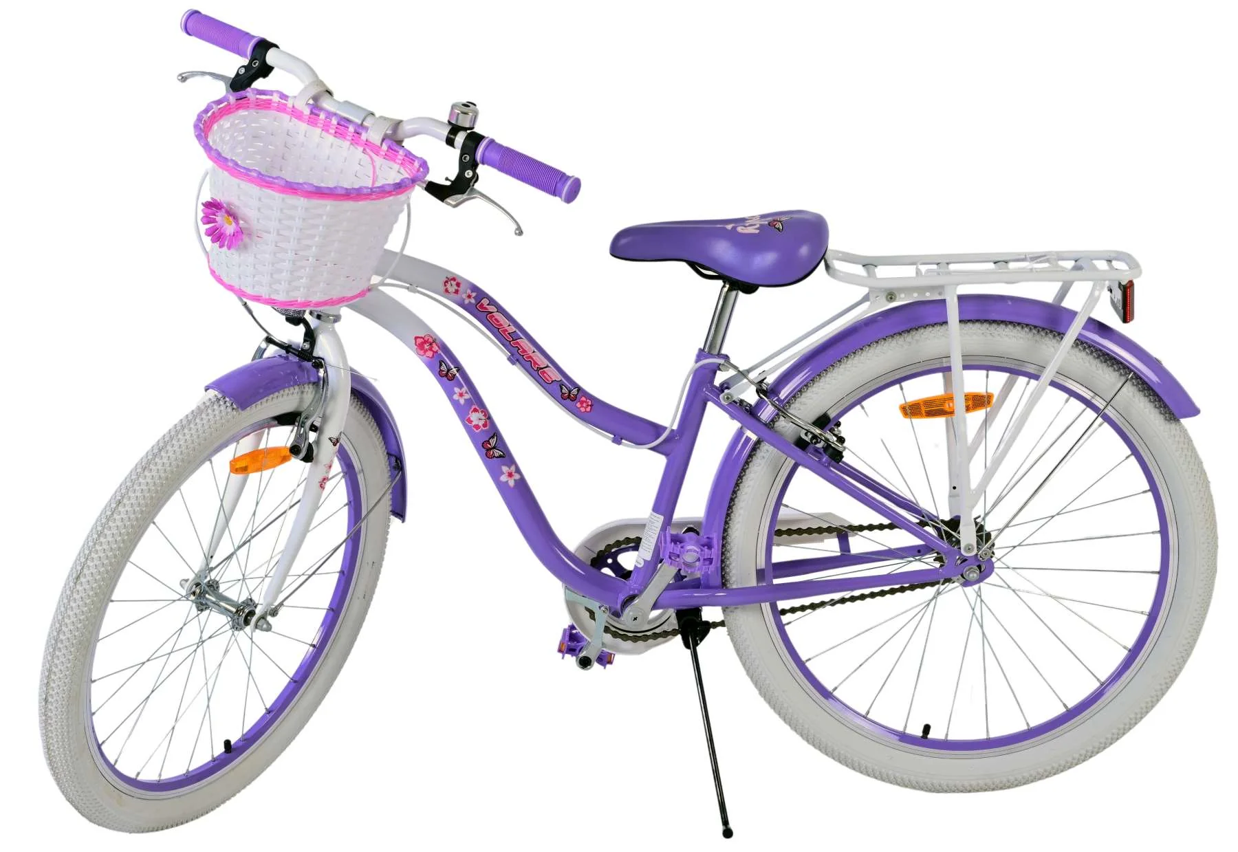Volare Lovely Kinderfiets - Meisjes - 24 inch - Paars - Twee handremmen - Image 4