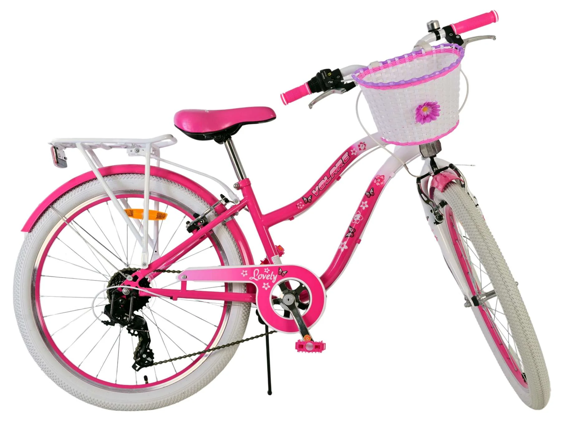Volare Lovely Kinderfiets - Meisjes - 24 inch - Roze - 7 Versnellingen - Image 2