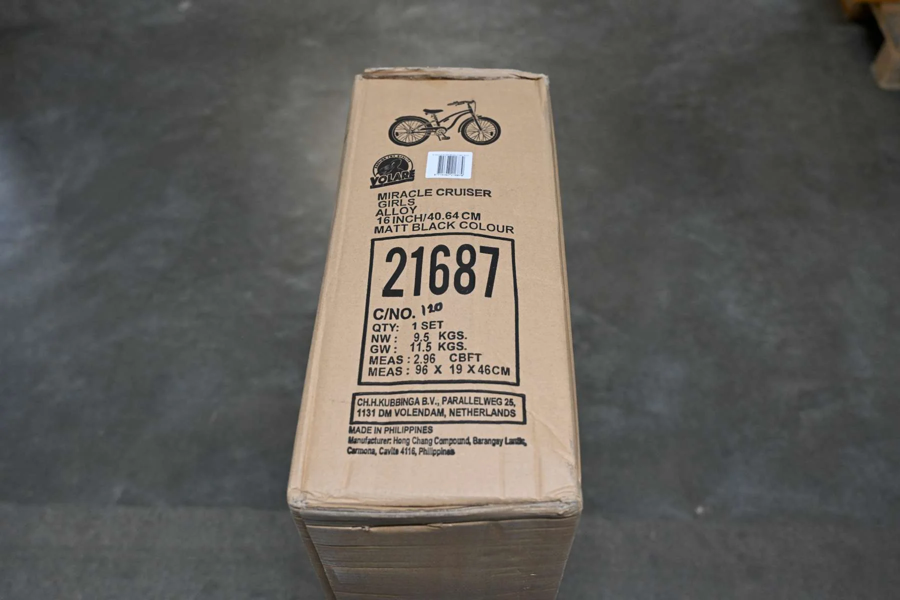 Volare Miracle Cruiser Kinderfiets - Meisjes- 16 inch - Mat Zwart - Prime Collection - Image 17