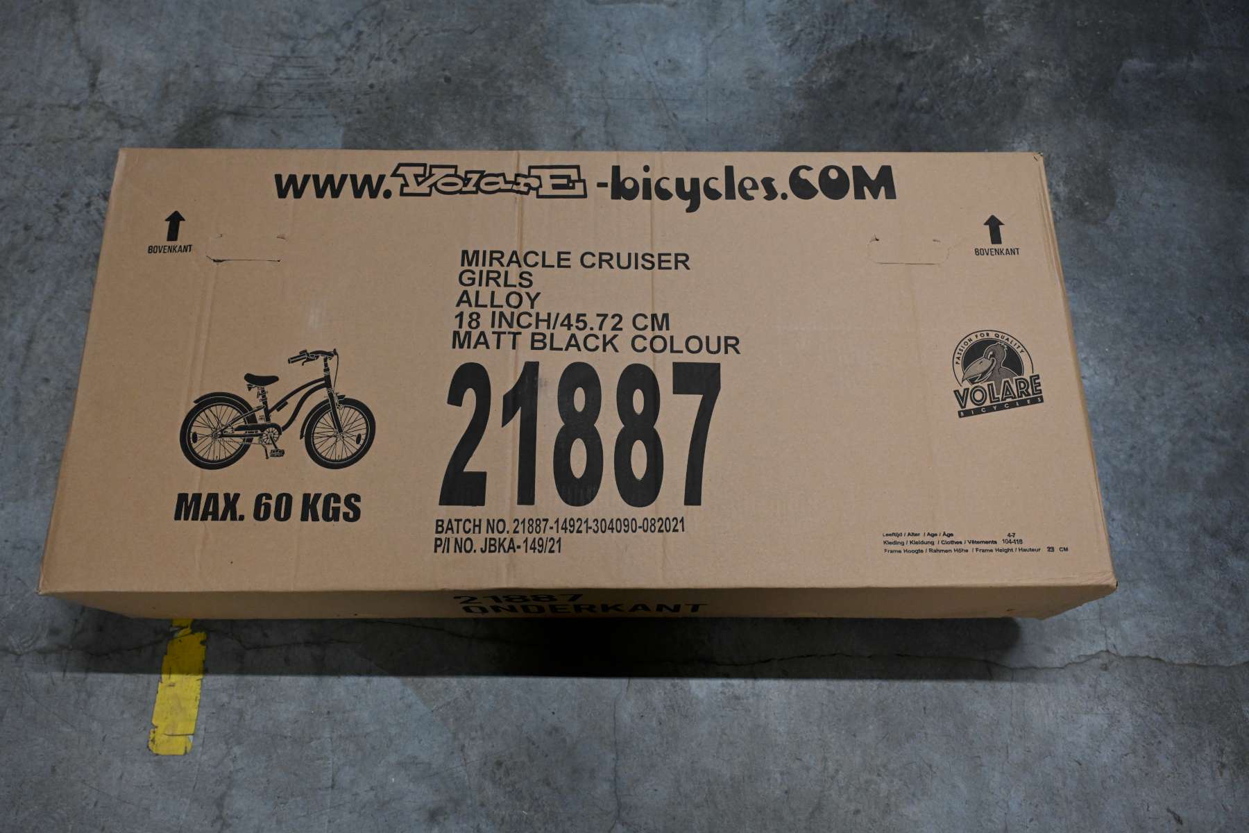 Volare Miracle Cruiser Kinderfiets - Meisjes - 18 inch - Mat Zwart - Prime Collection - Image 16