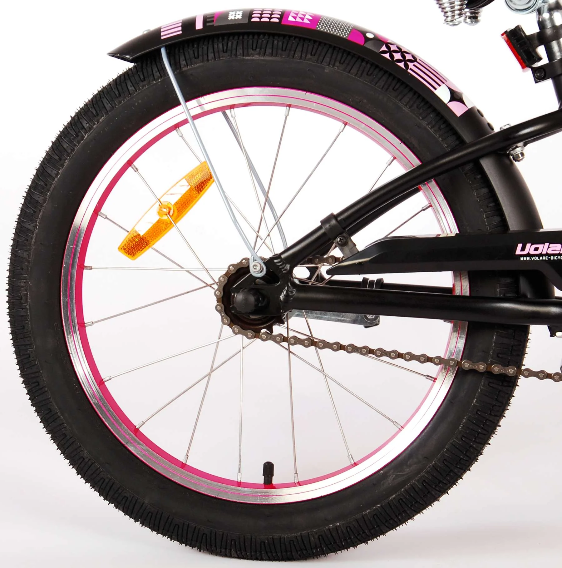 Volare Miracle Cruiser Kinderfiets - Meisjes - 18 inch - Mat Zwart - Prime Collection - Image 4
