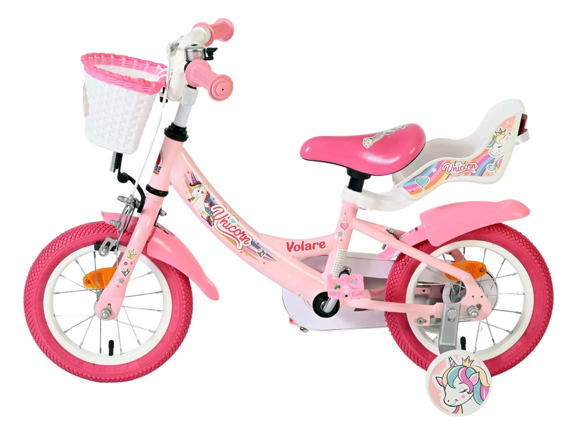 Volare Unicorn Kinderfiets - Meisjes - 12 inch - Roze - Image 7