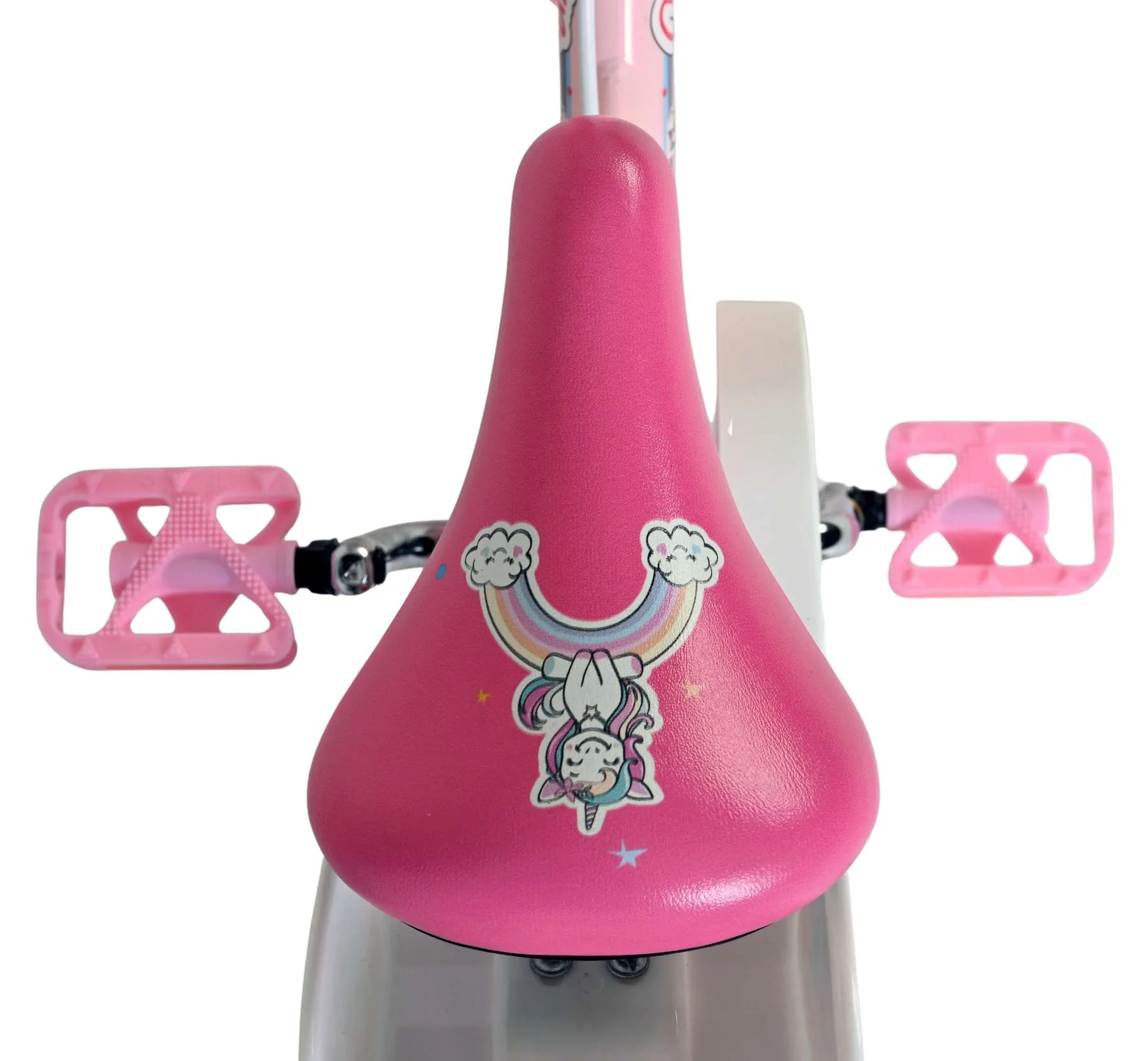 Volare Unicorn Kinderfiets - Meisjes - 12 inch - Roze - Twee handremmen - Image 4