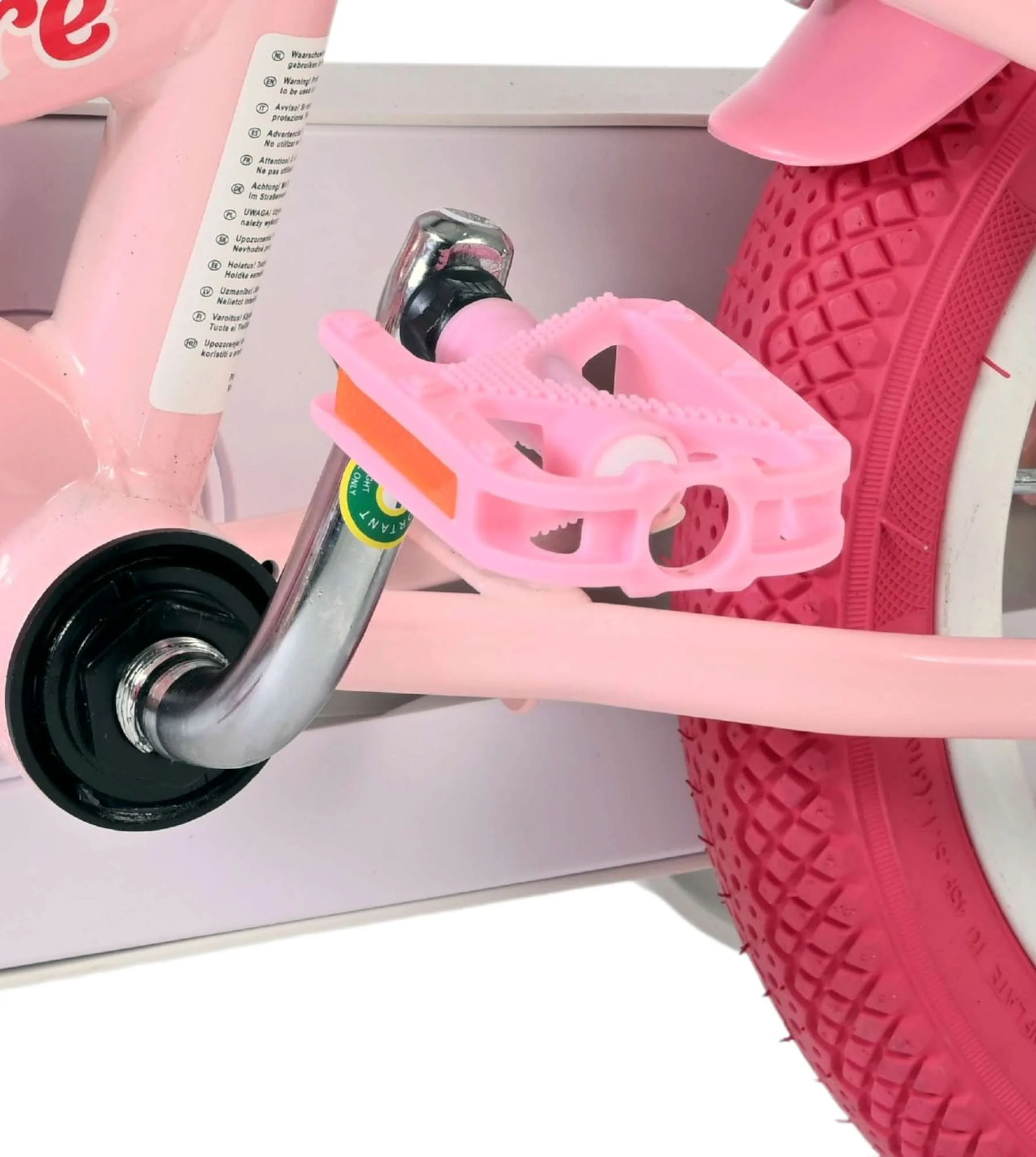 Volare Unicorn Kinderfiets - Meisjes - 12 inch - Roze - Twee handremmen - Image 9